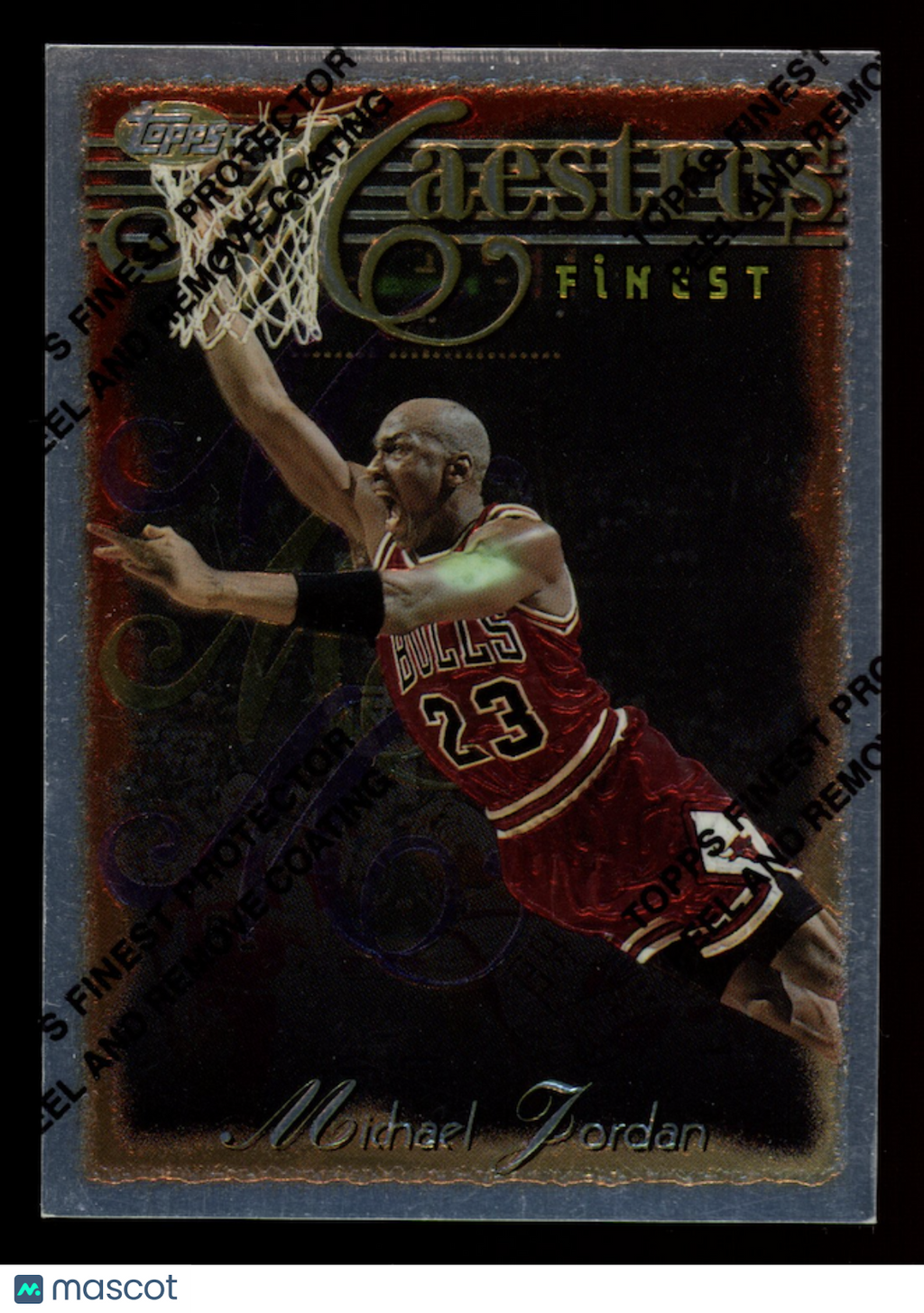 MICHAEL JORDAN 1996-97 Topps Finest Maestros Uncommon #127 M35 With Peel Bulls