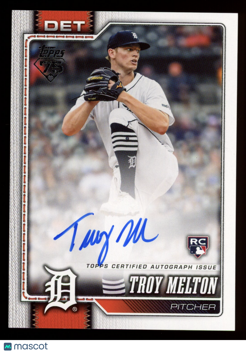 TROY MELTON 2026 Topps Series One Real One Rookie Auto #212 Tigers
