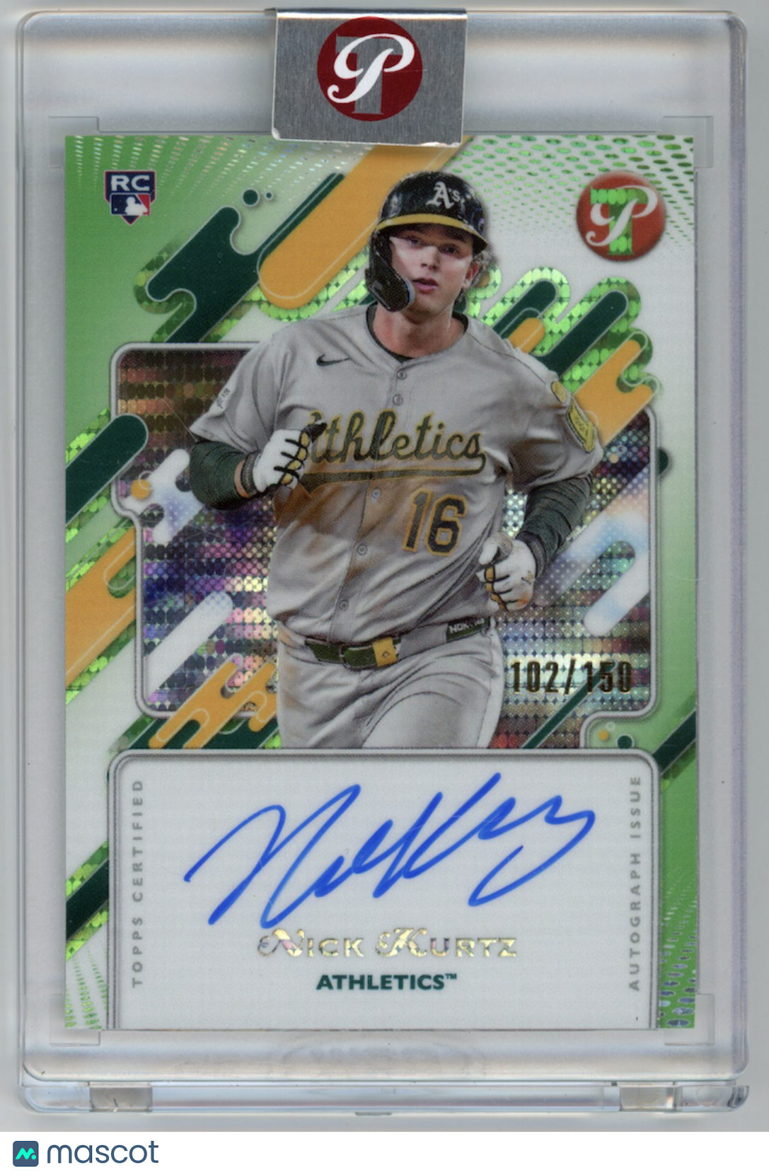 NICK KURTZ 2025 Topps Pristine Rookie Auto Green Refractor /150 #PA-NKU