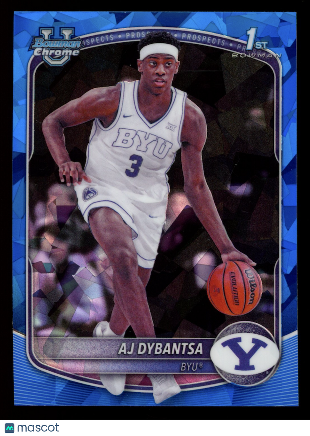 AJ DYBANTSA 2025-26 Bowman Chrome University Sapphire Refractor #BCP-1