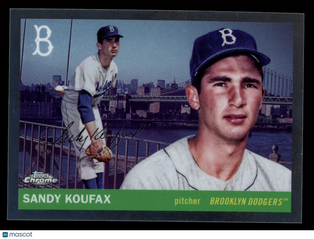 SANDY KOUFAX 2025 Topps Chrome Platinum City Variation SP #55CV-43 Dodgers
