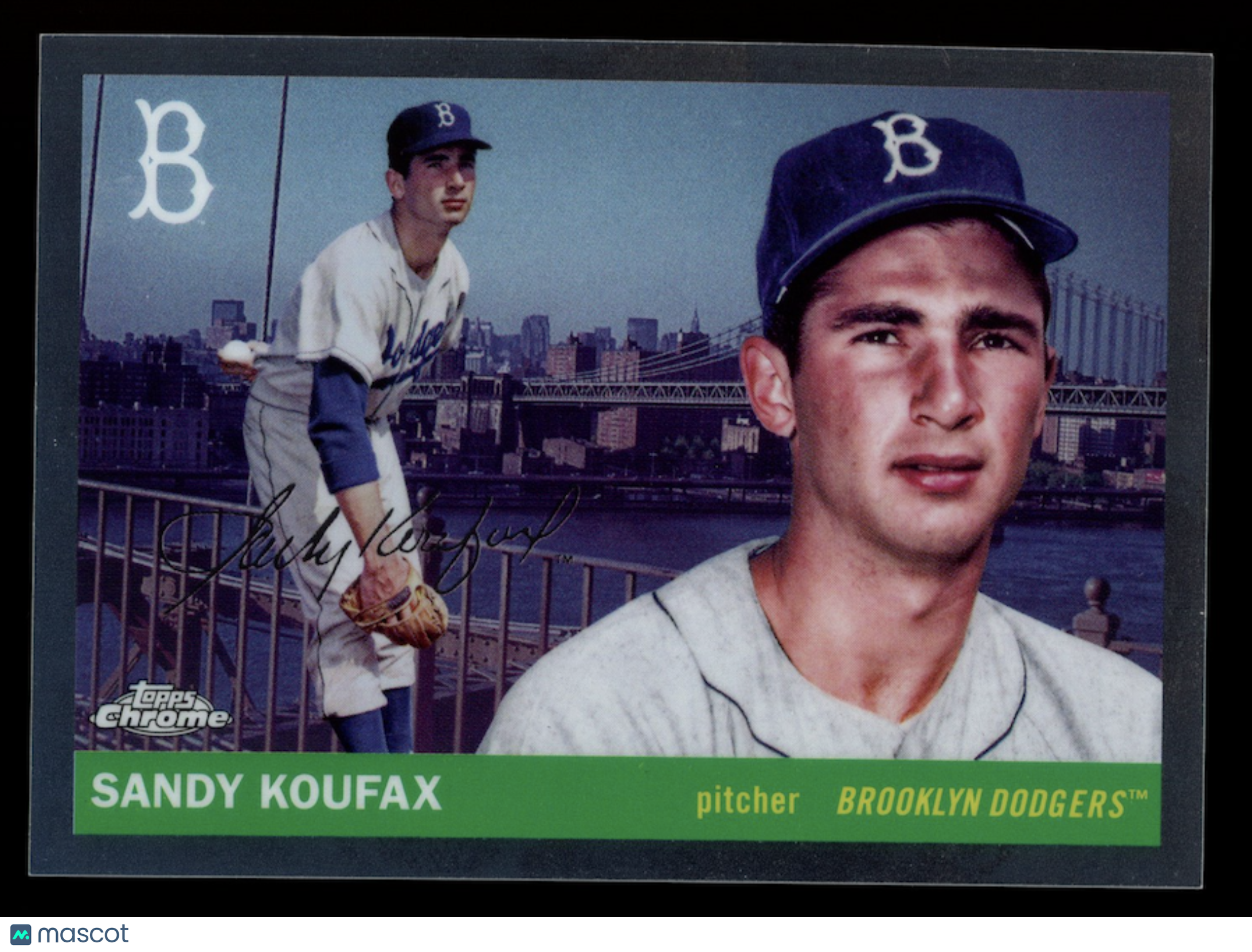 SANDY KOUFAX 2025 Topps Chrome Platinum City Variation SP #55CV-43 Dodgers