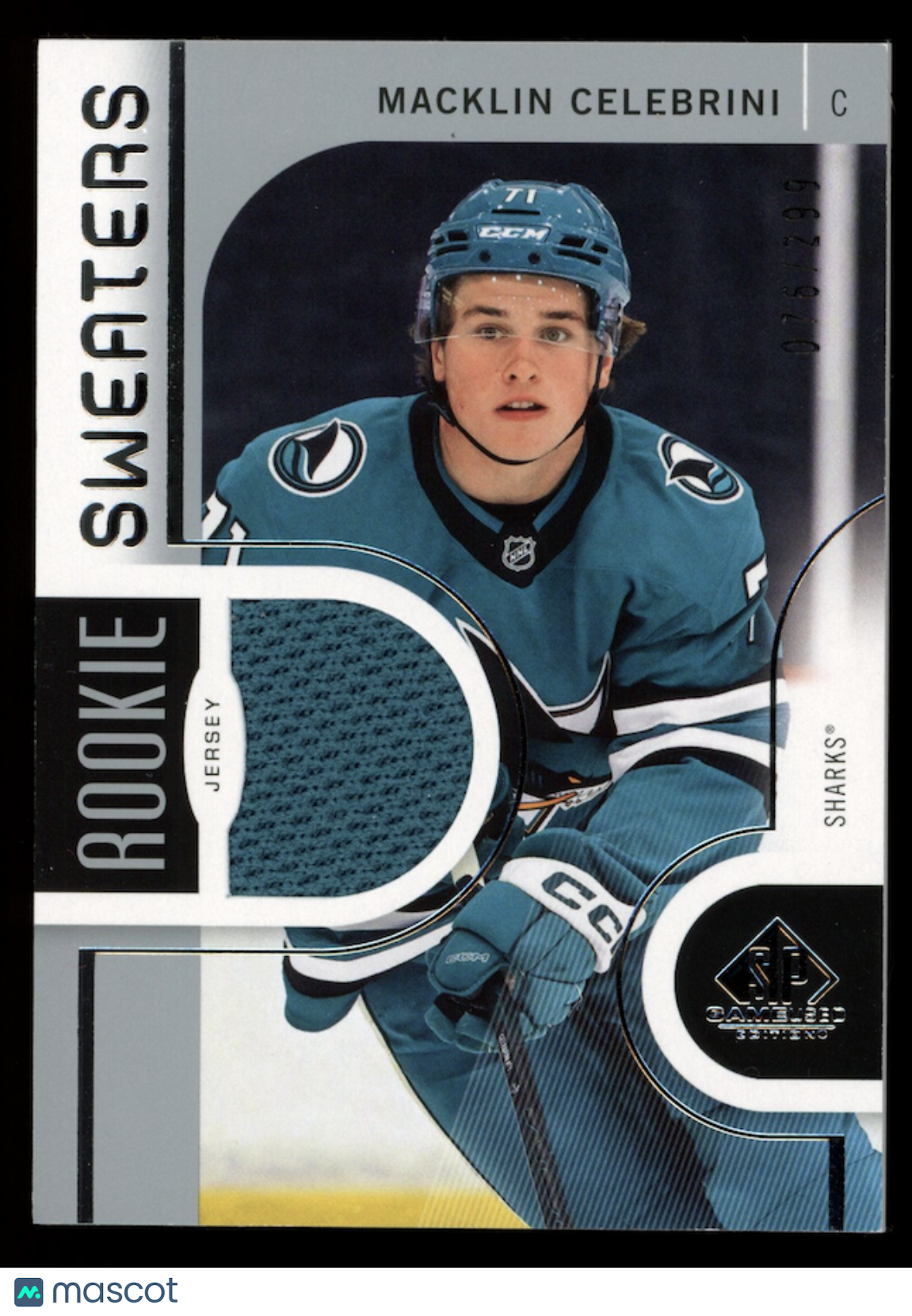 MACKLIN CELEBRINI 2024-25 Upper Deck SP Game Used Rookie Sweaters /299 #RS-MC