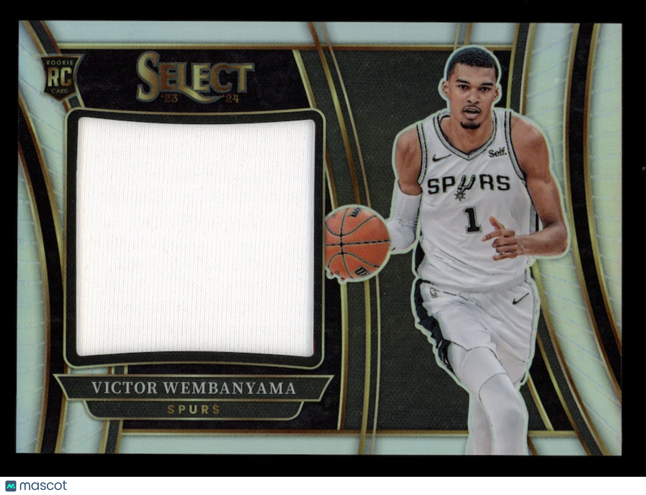 VICTOR WEMBANYAMA 2023-24 Panini Select Rookie Jumbo Patch Prizm #RJS-VW