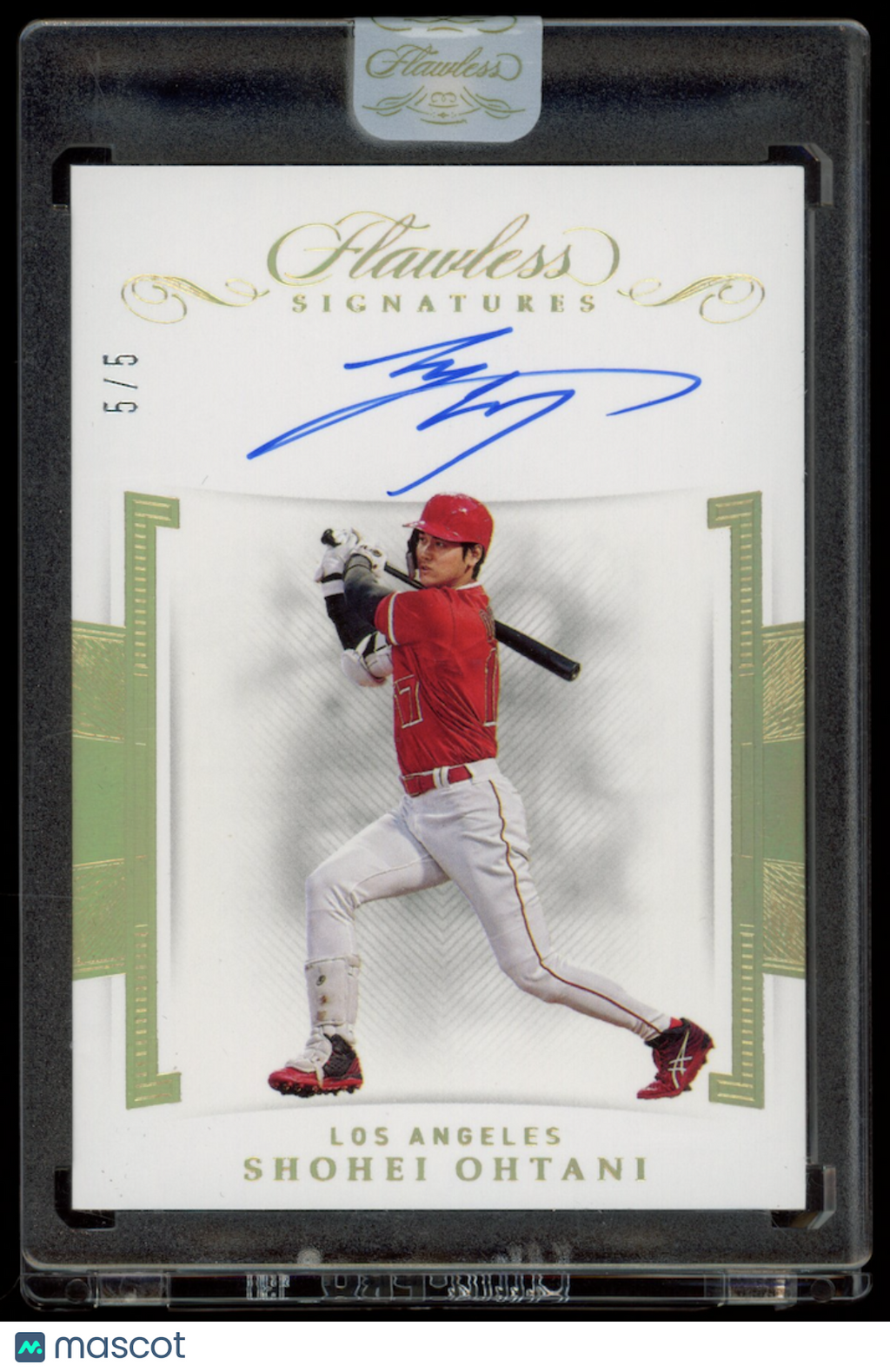 SHOHEI OHTANI 2020 Panini Flawless Signatures Auto Gold /5 #FS-SO Angels