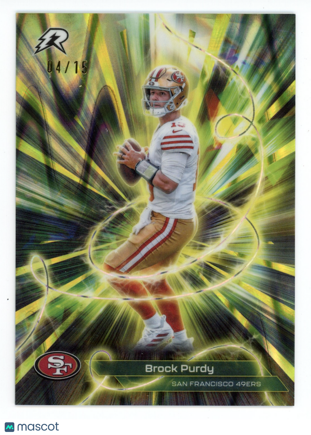 BROCK PURDY 2025 Topps Resurgence Conductors Lime Green Power Surge /15 #C-15