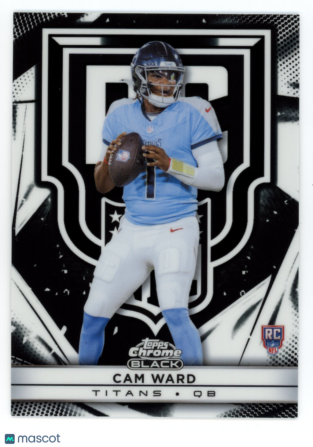 CAM WARD 2025 Topps Chrome Black Rookie Variation SSP #RV-29 Titans