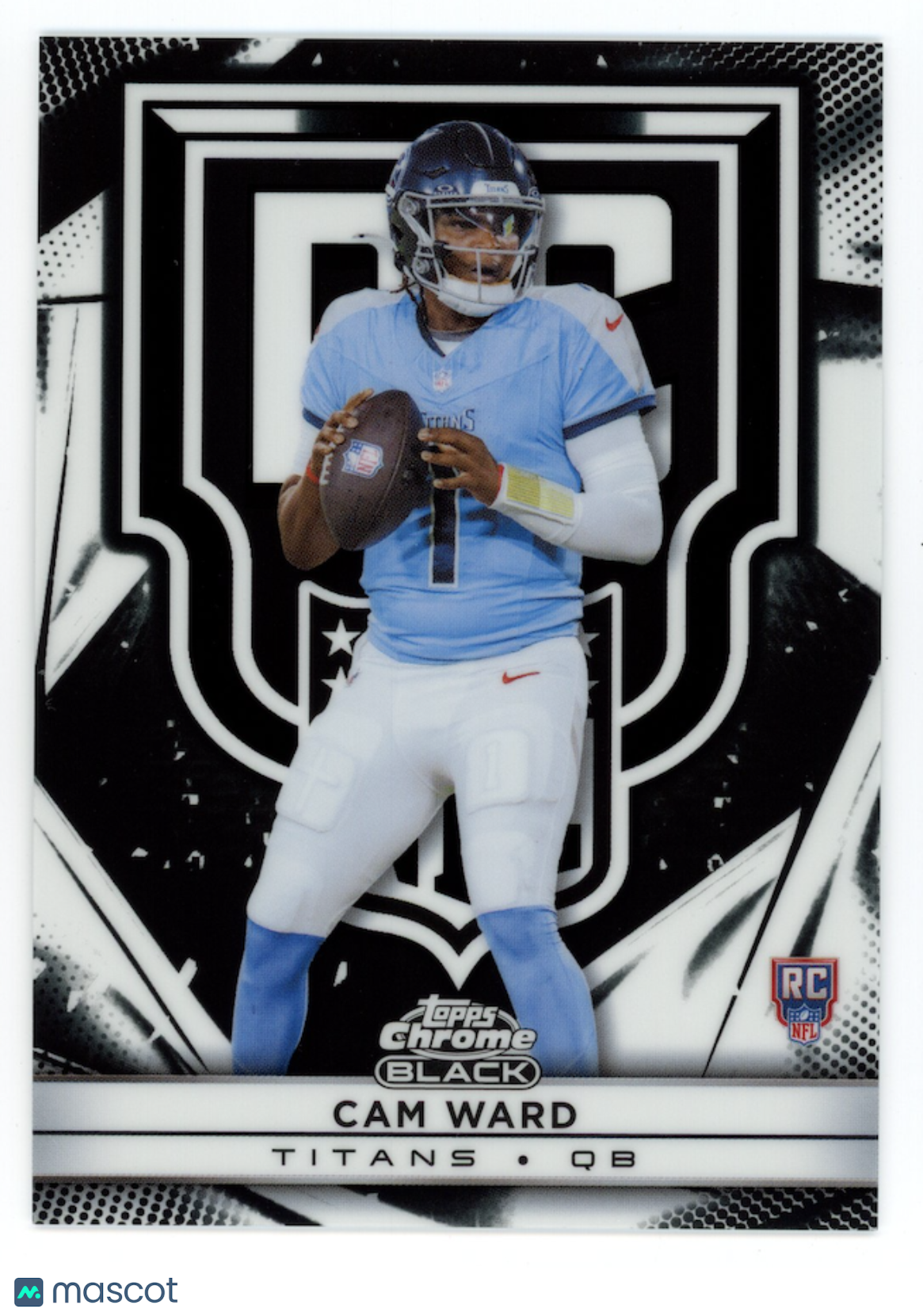 CAM WARD 2025 Topps Chrome Black Rookie Variation SSP #RV-29 Titans