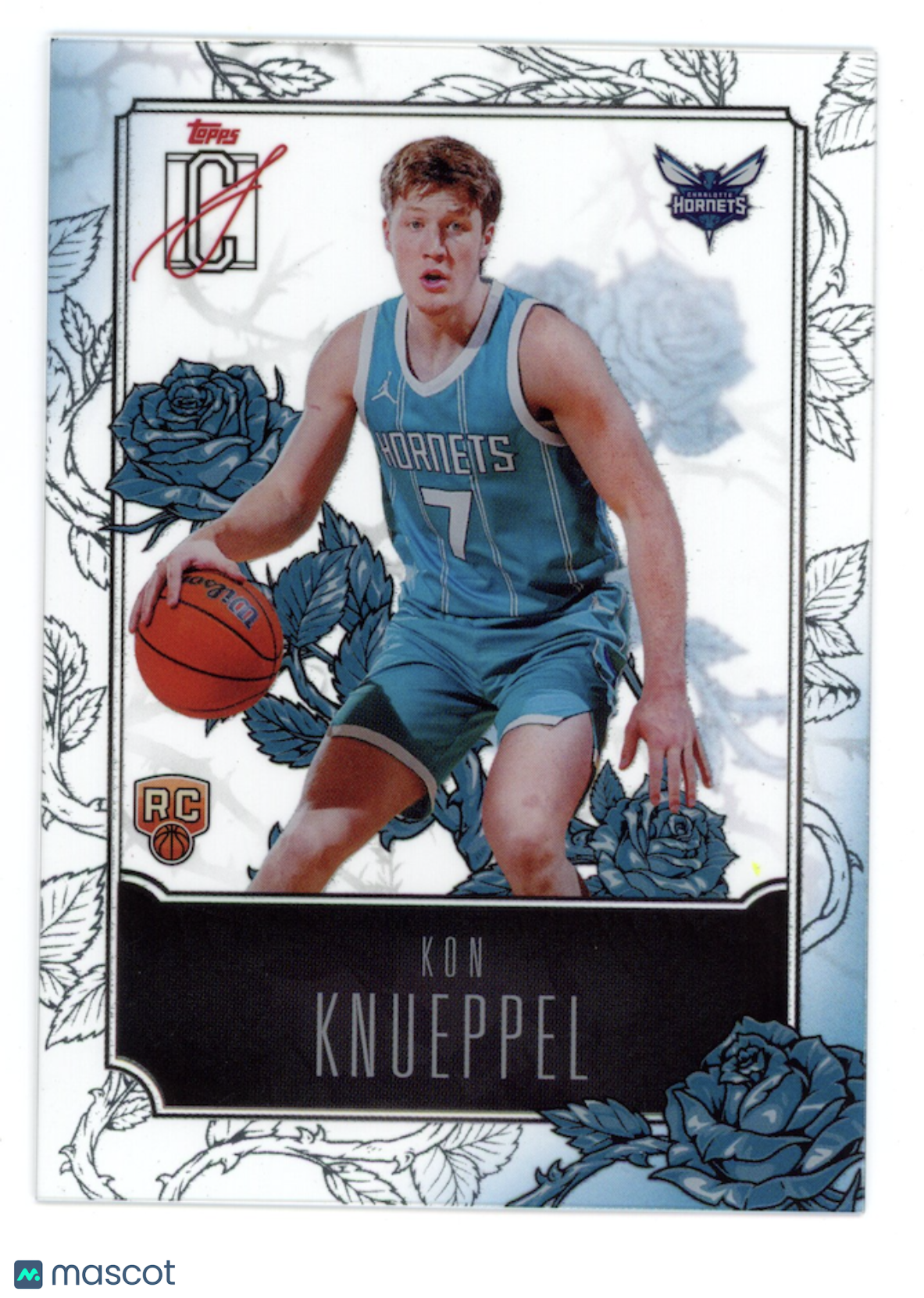 KON KNUEPPEL 2025-26 Topps Signature Class Rookie Roses Case Hit SSP #R-18