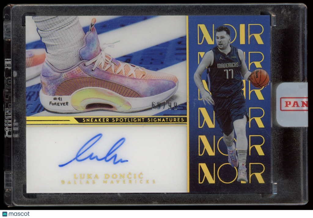 LUKA DONCIC 2022-23 Panini Noir Sneaker Spotlight Signatures Auto /99 #SSS-LUD