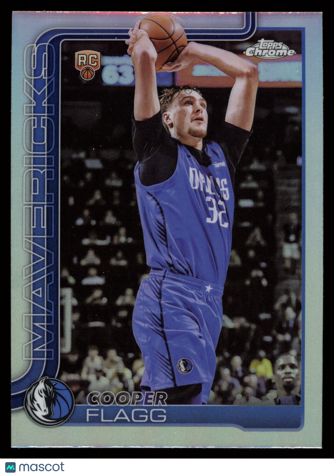 COOPER FLAGG 2025-26 Topps Chrome Rookie Refractor #251 Mavericks