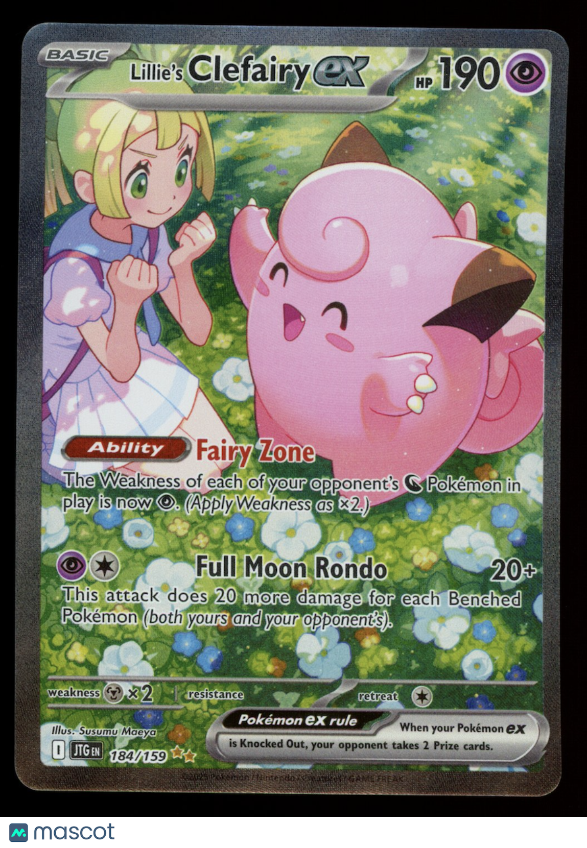 LILLIE'S CLEFAIRY EX Pokemon S&V Journey Together #184 Special Illustration Rare