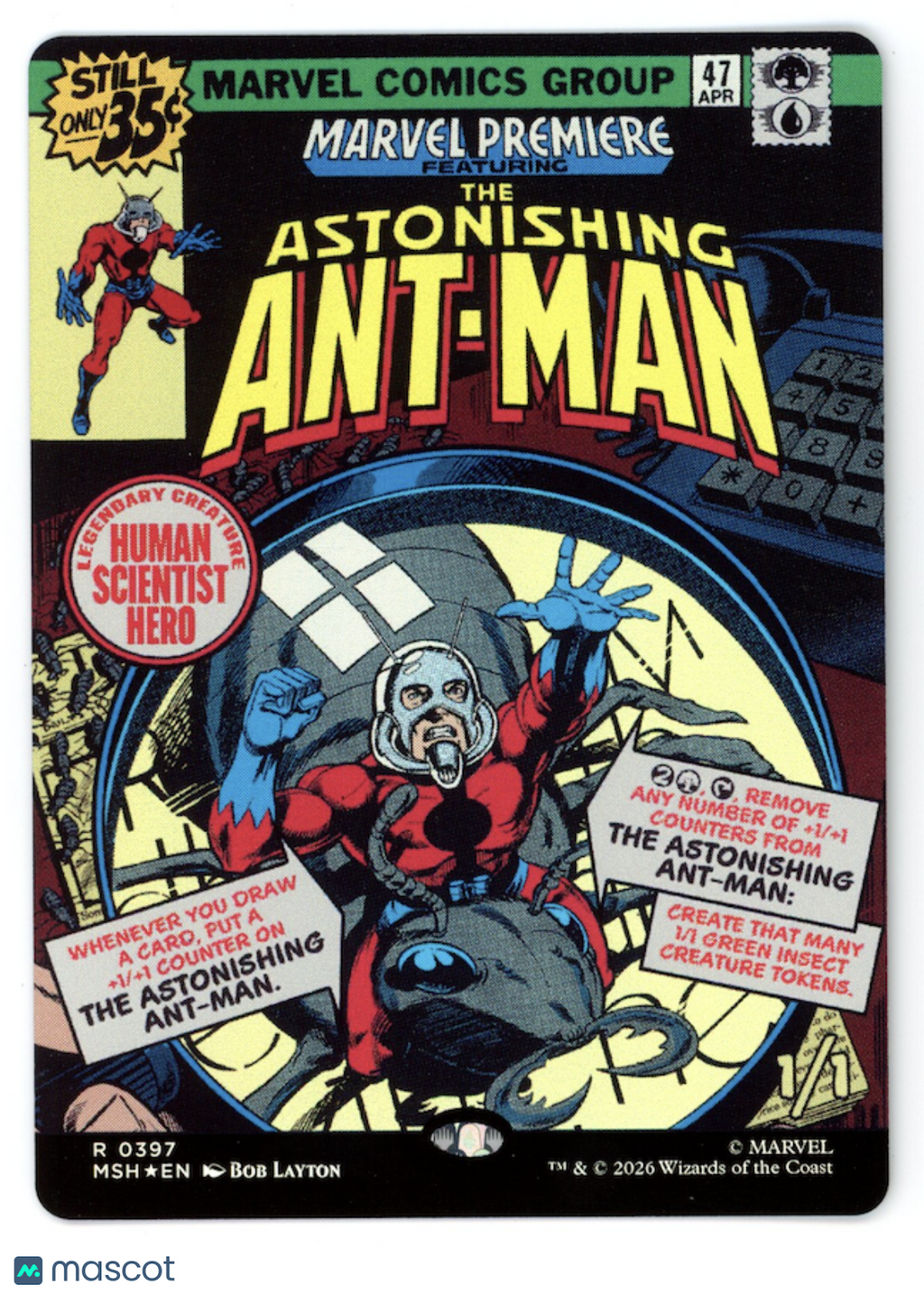 THE ASTONISHING ANT-MAN Magic The Gathering Marvel Super Heroes Borderless #0397