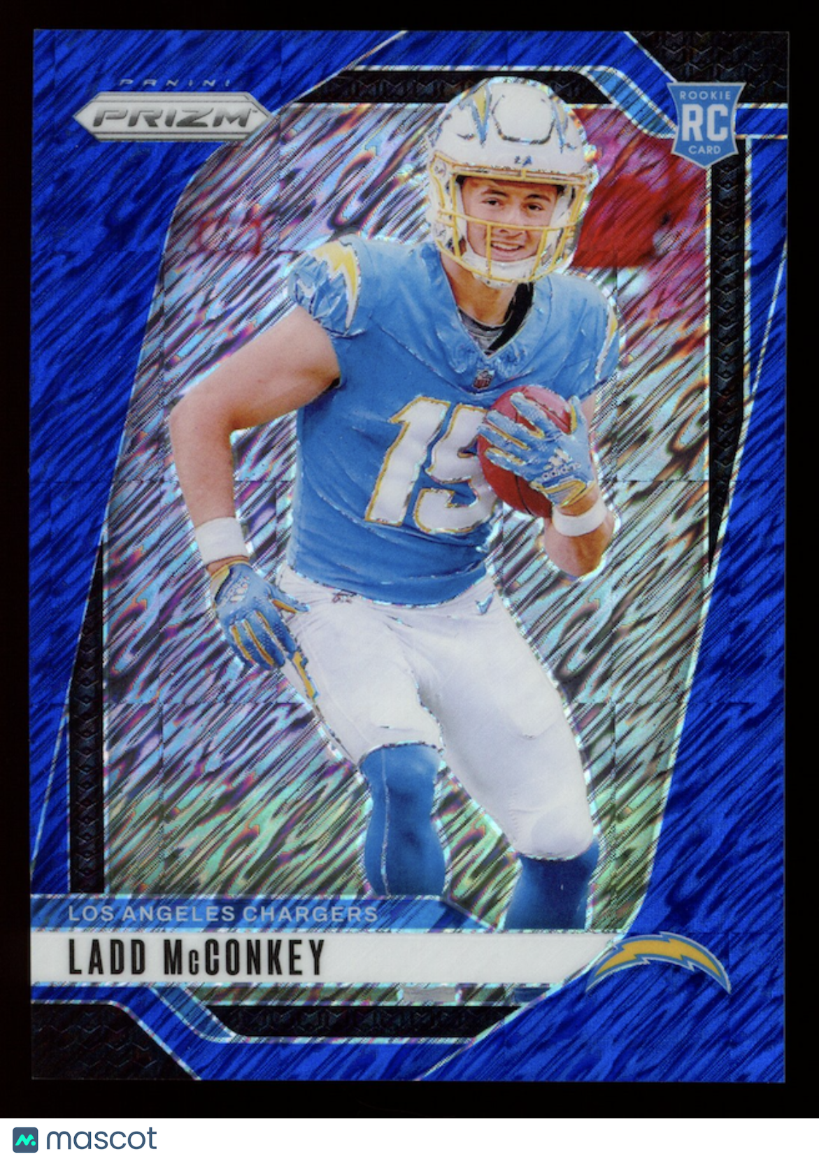 LADD MCCONKEY 2024 Panini Prizm Rookie Blue Shimmer FOTL /25 #365 Chargers