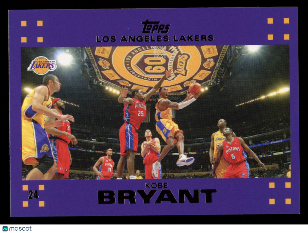 KOBE BRYANT 2007-08 Topps Basketball Exclusive Purple Parallel #LAL8 Lakers