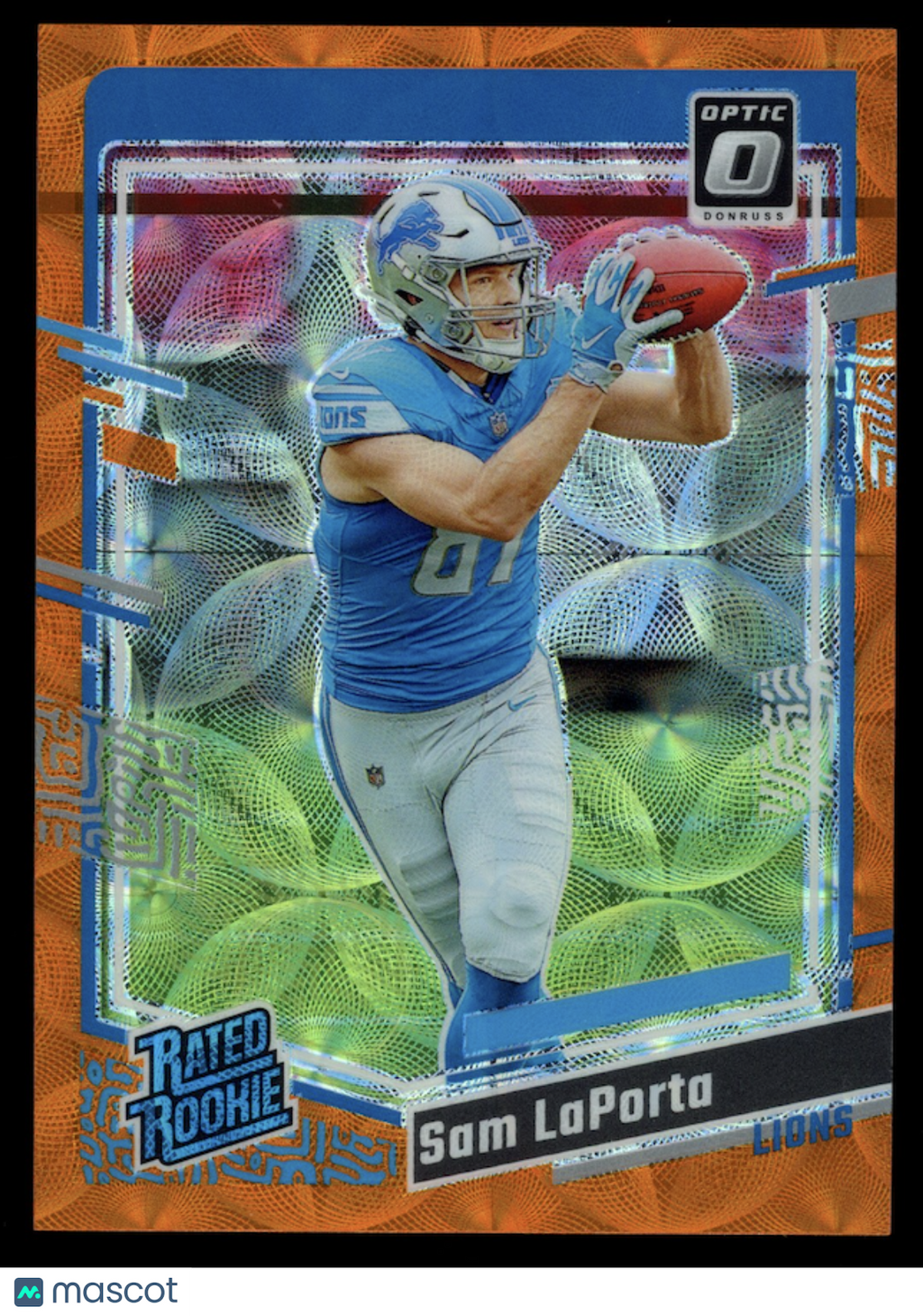 SAM LAPORTA 2023 Panini Donruss Optic Rated Rookie Orange Scope /79 #237 Lions