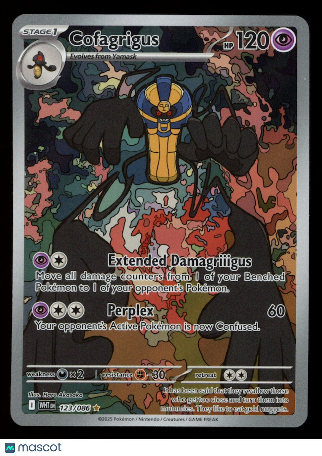 COFAGRIGUS 2025 Pokemon S&V White Flare Illustration Rare #123/86