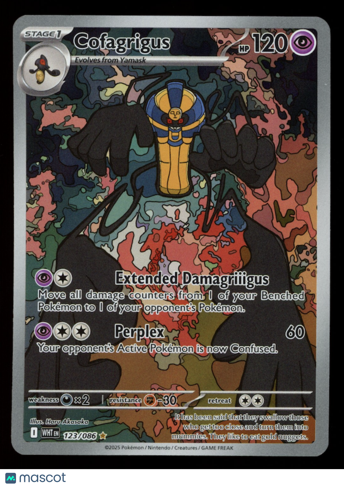 COFAGRIGUS 2025 Pokemon S&V White Flare Illustration Rare #123/86