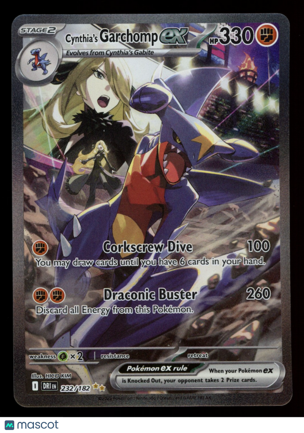CYNTHIA'S GARCHOMP EX Pokemon S&V Destined Rivals Special Illustration Rare #241
