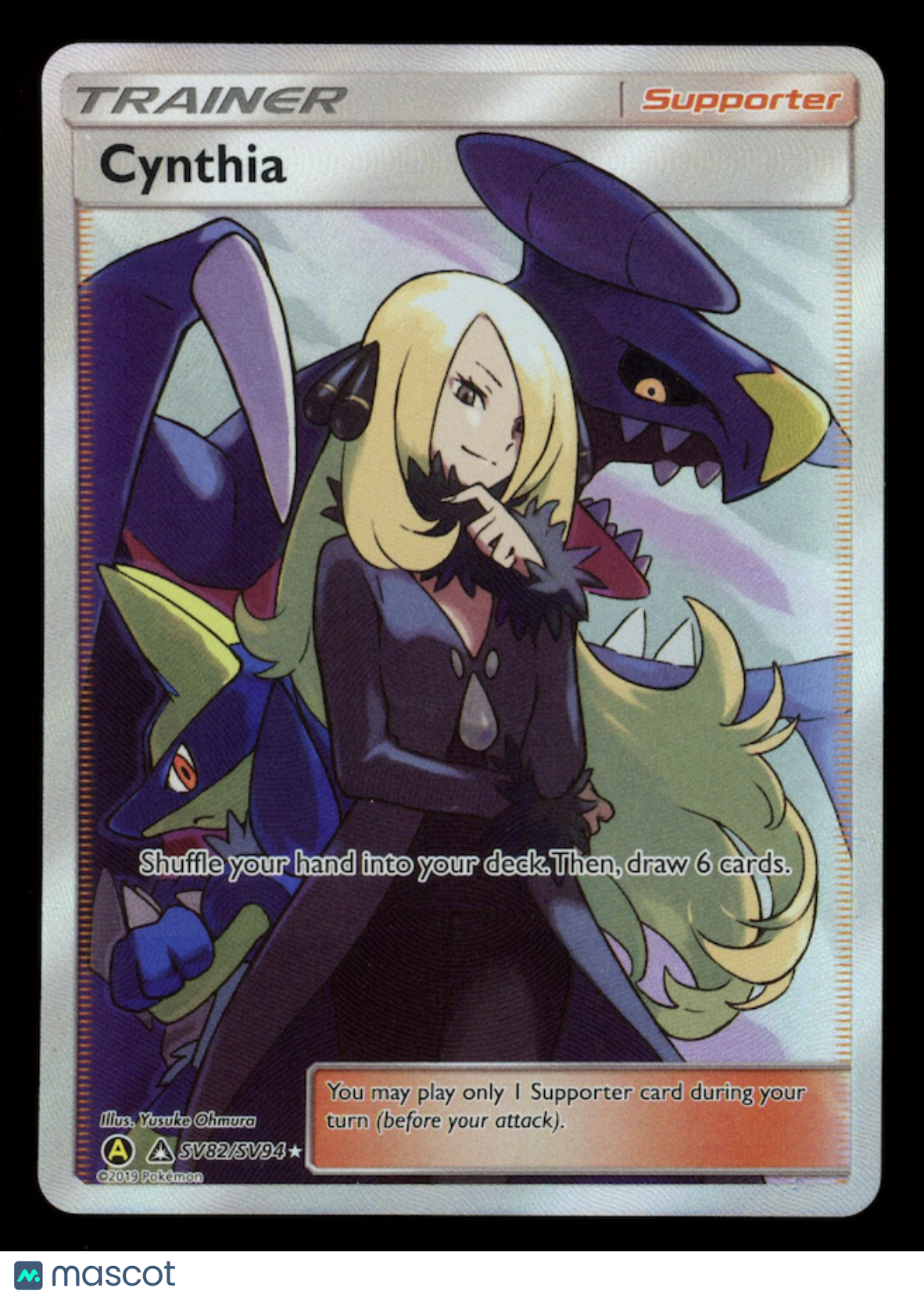 CYNTHIA 2019 Pokemon Hidden Fates Shiny Vault #SV82/SV94 Shiny Holo Rare