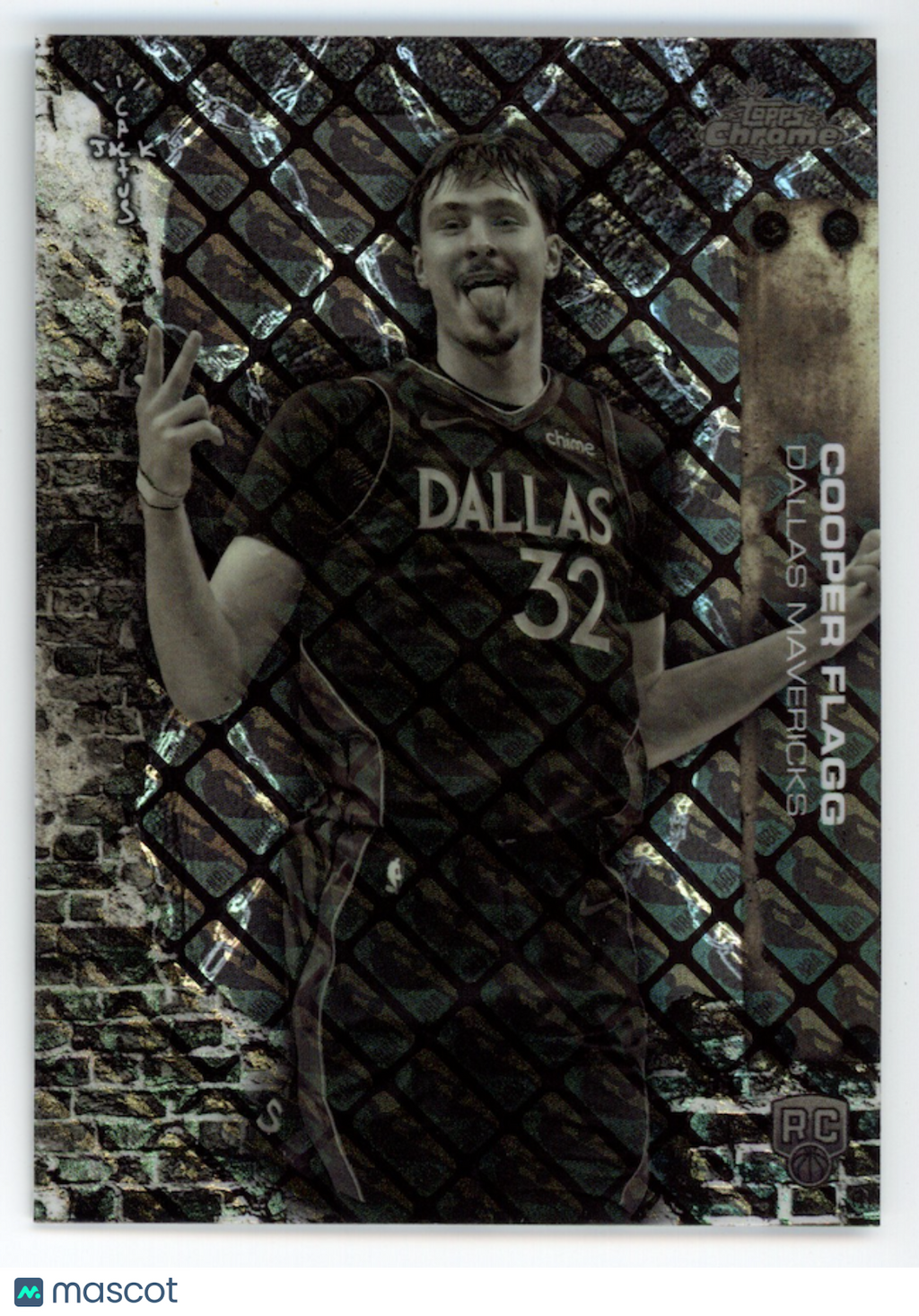 COOPER FLAGG 2025-26 Topps Chrome Cactus Jack Rookie Logofractor #61 Mavericks