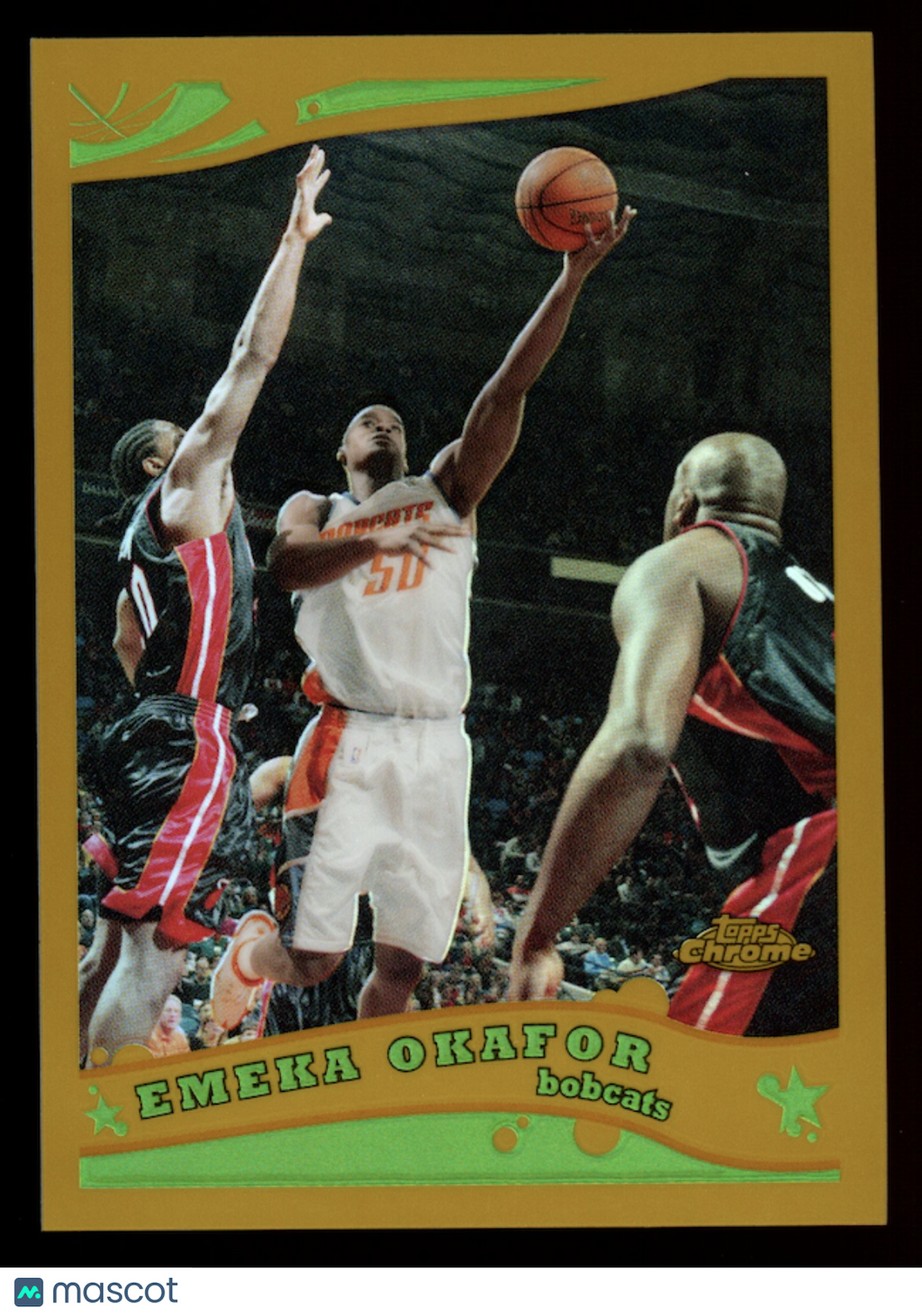 EMEKA OKAFOR 2005-06 Topps Chrome Gold Refractor /99 #29 Bobcats