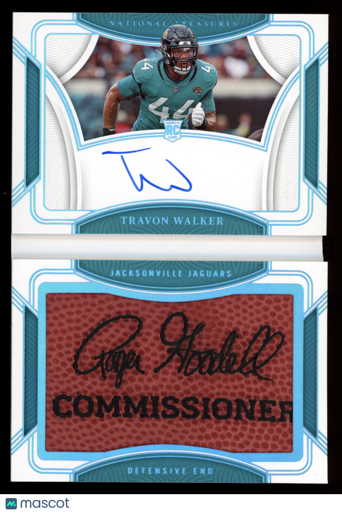 TRAVON WALKER 2023 Panini National Treasures Rookie Jumbo Prime Signatures /10