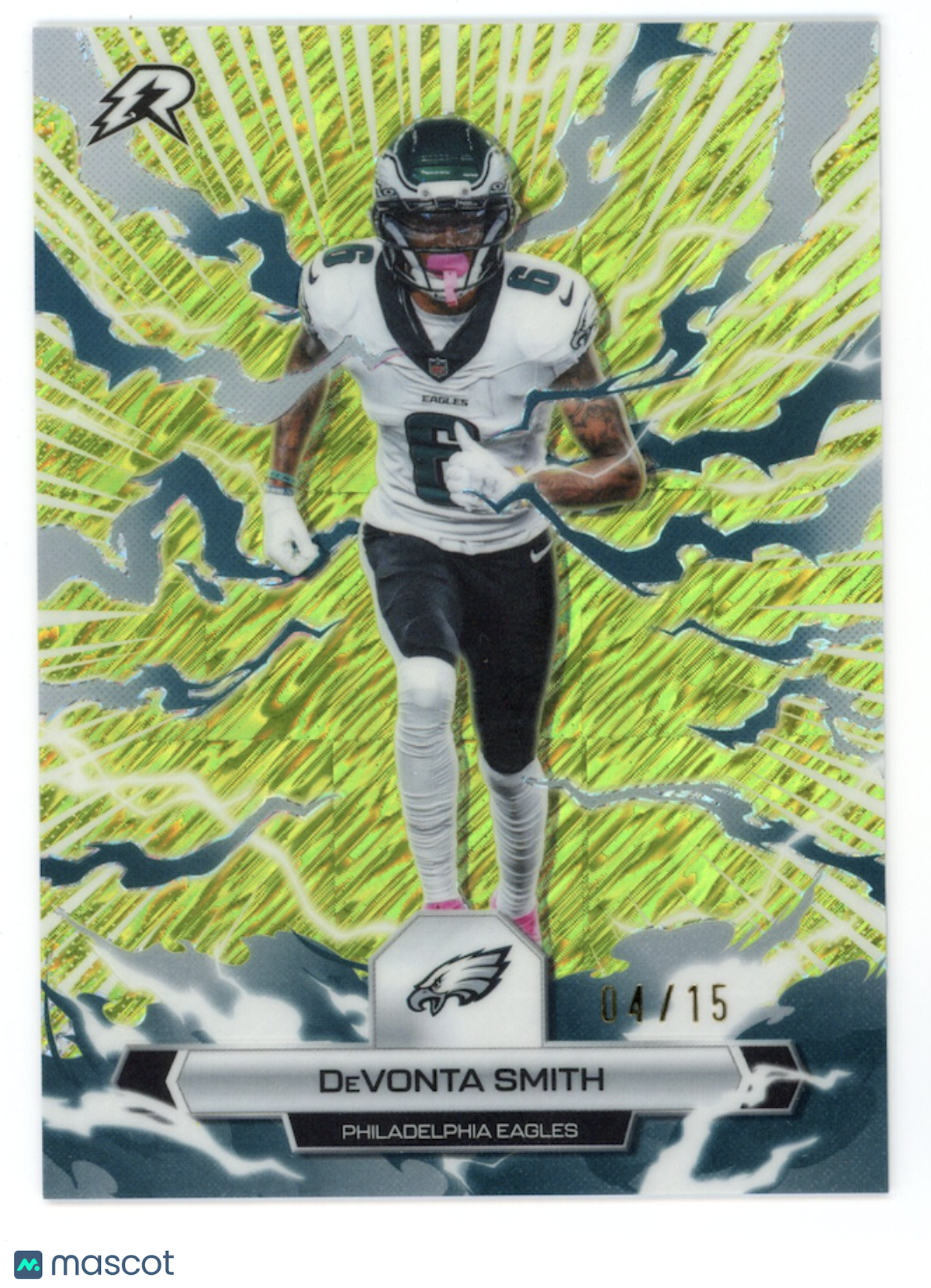 DEVONTA SMITH 2025 Topps Resurgence Lime Green Surge /15 #81 Eagles
