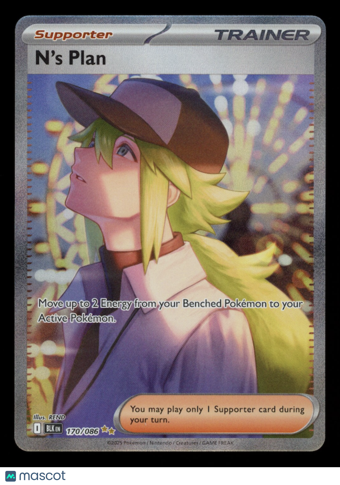 N'S PLAN 2025 Pokemon S&V Black Bolt Special Illustration Rare #170/086