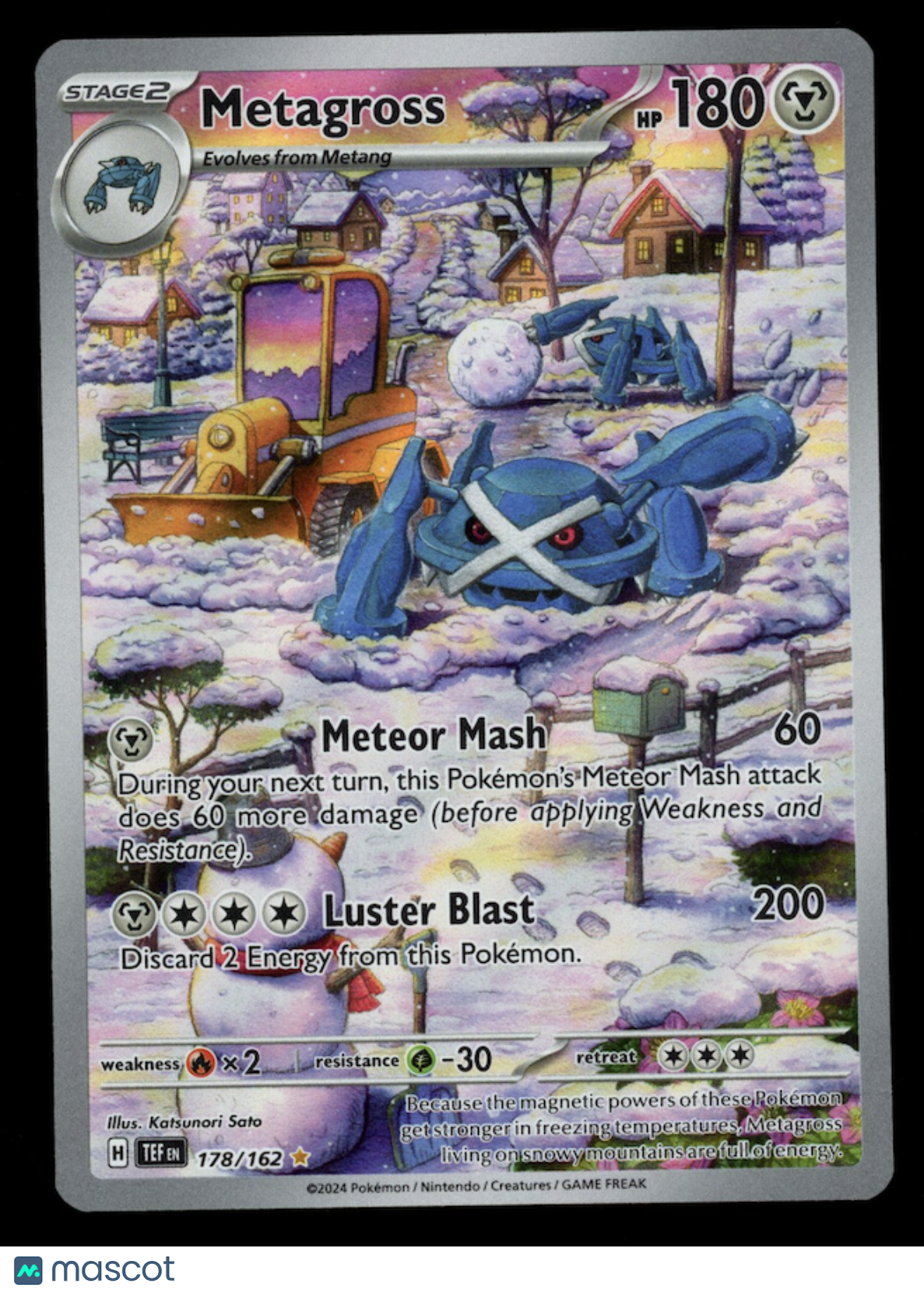METAGROSS 2024 Pokemon S&V Temporal Forces Illustration Rare #178/162