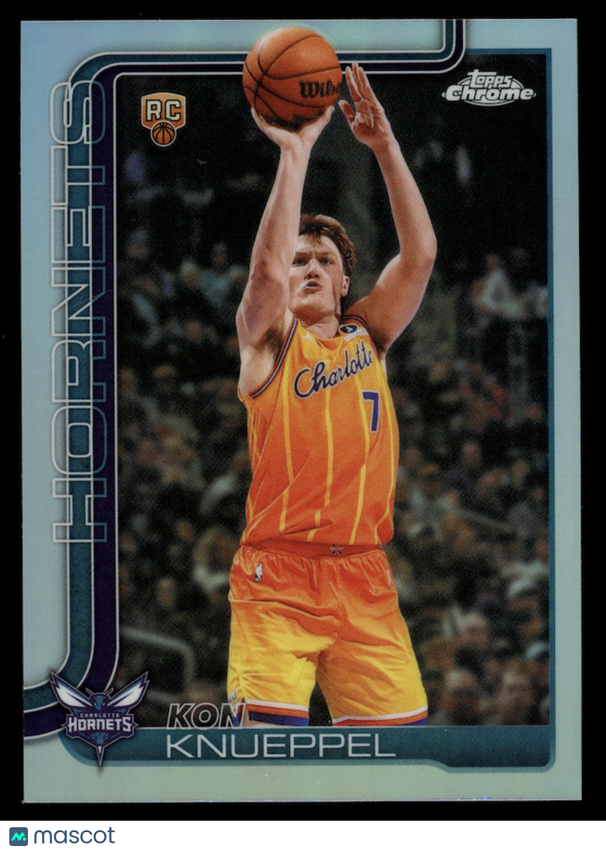 KON KNUEPPEL 2025-26 Topps Chrome Update Rookie Refractor #154 Hornets