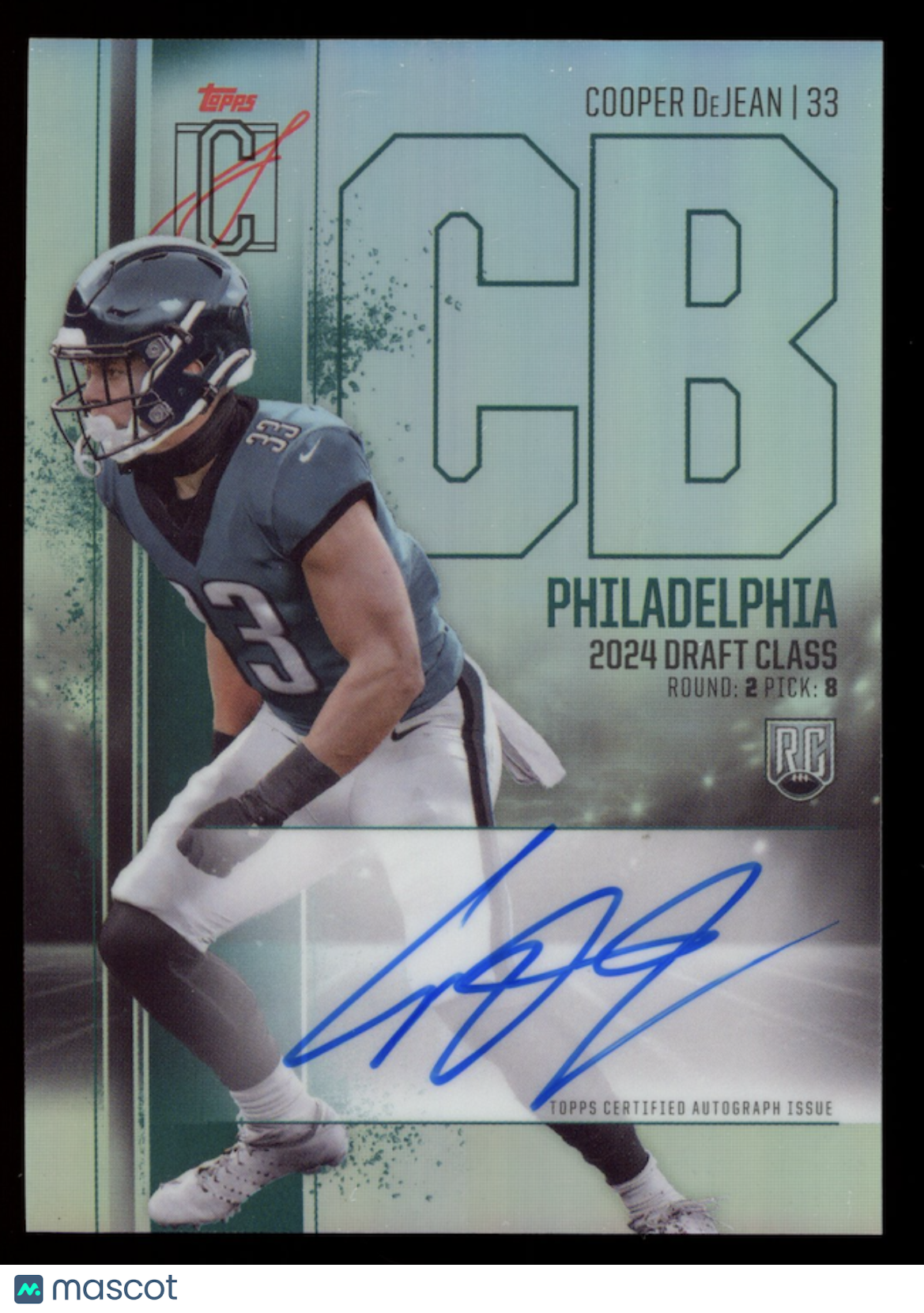 COOPER DEJEAN 2024 Topps Signature Class Rookie Chrome Auto Refractor #RCV-CDE