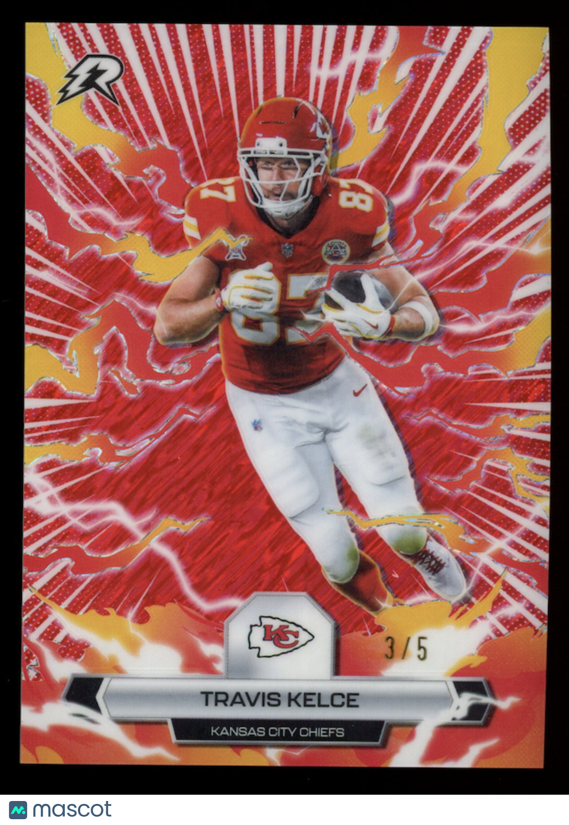TRAVIS KELCE 2025 Topps Resurgence Red Static Parallel /5 #49 Chiefs