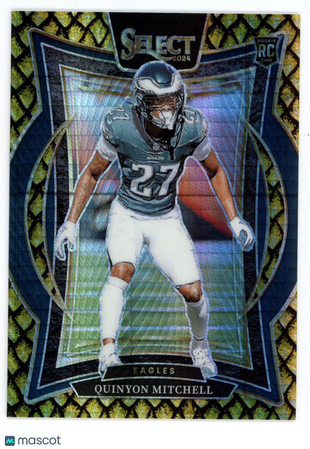 QUINYON MITCHELL 2024 Panini Select Rookie Gold Dragon Scale Prizm /10 #55