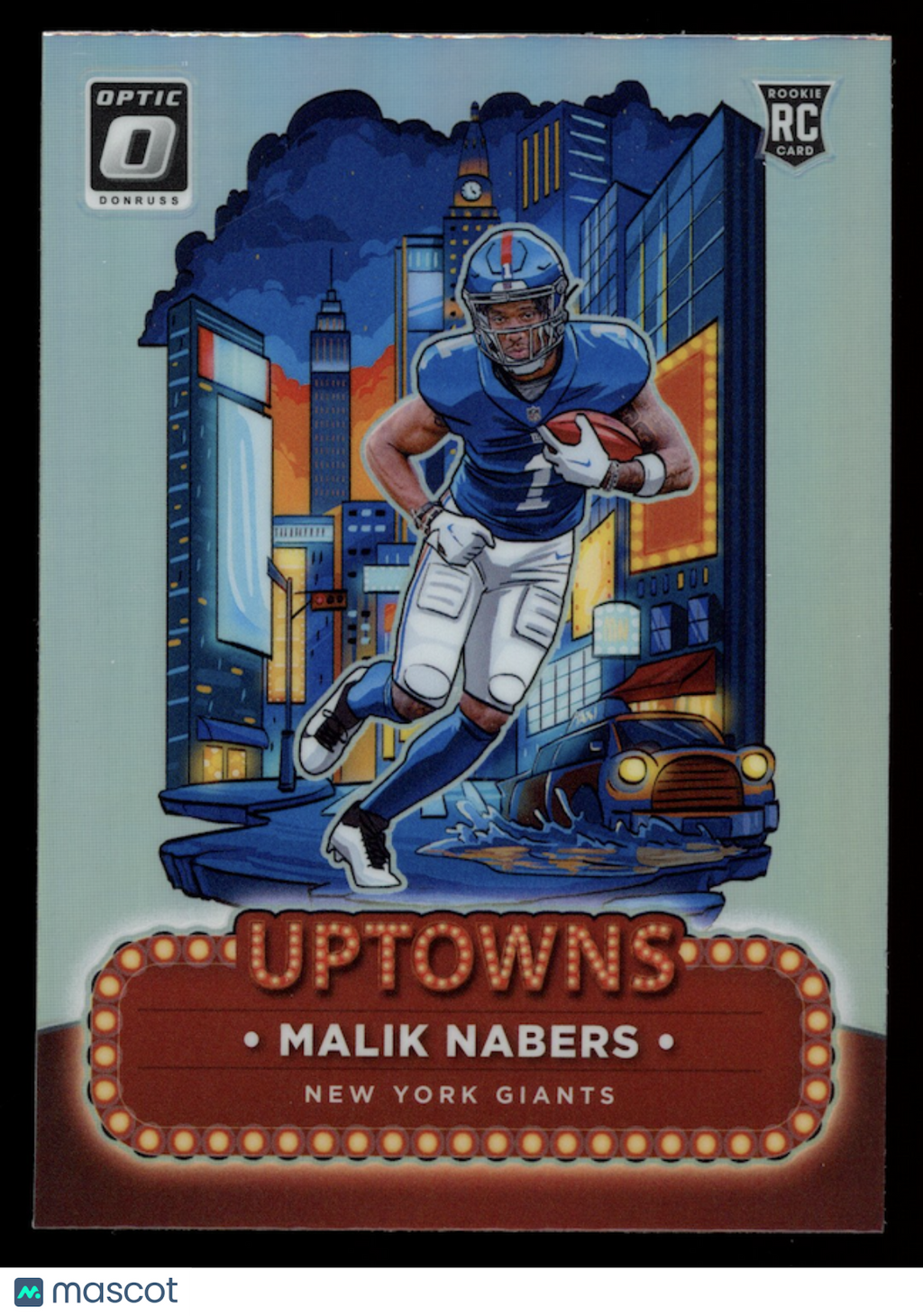 MALIK NABERS 2024 Panini Donruss Optic Uptowns Rookie Case Hit SSP #6 Giants