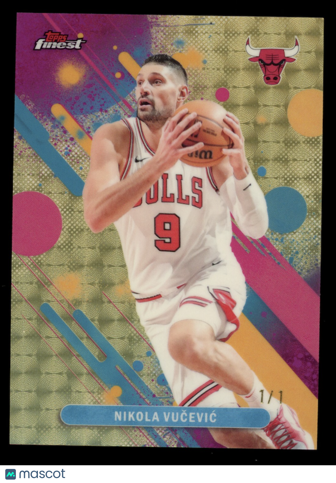 NIKOLA VUCEVIC 2025-26 Topps Finest Superfractor 1/1 #35 Bulls