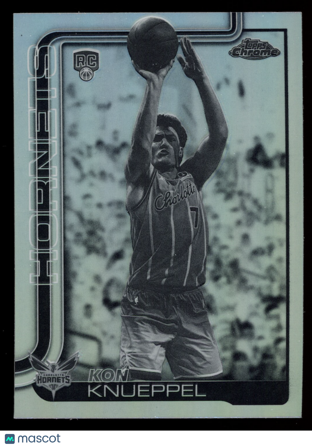 KON KNUEPPEL 2025-26 Topps Chrome Rookie Negative Refractor #154 Hornets