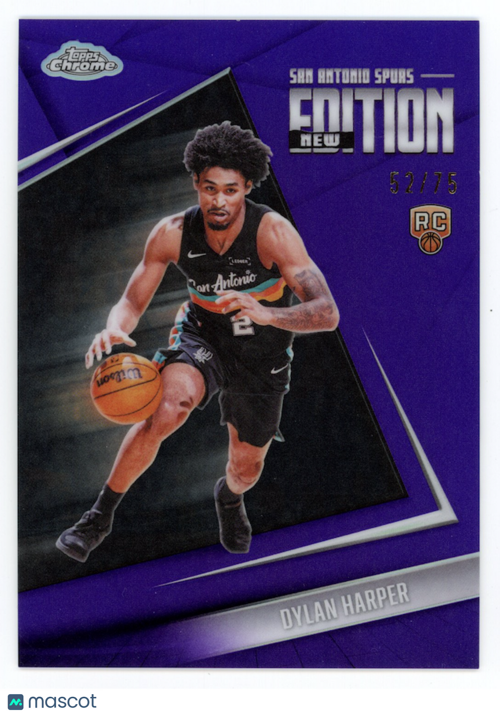DYLAN HARPER 2025-26 Topps Chrome Update New Edition Purple Refractor /75 #GR-2
