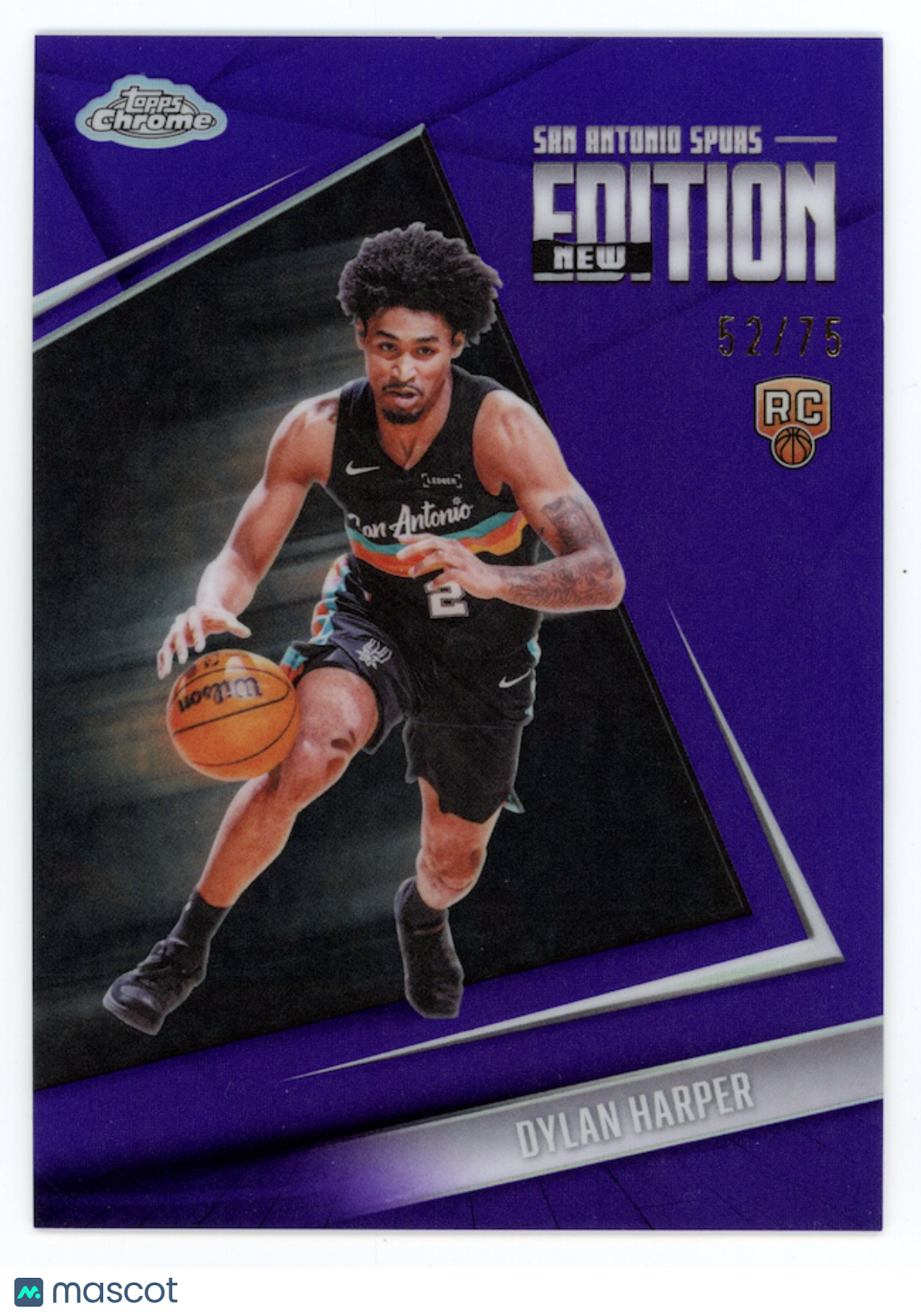 DYLAN HARPER 2025-26 Topps Chrome Update New Edition Purple Refractor /75 #GR-2