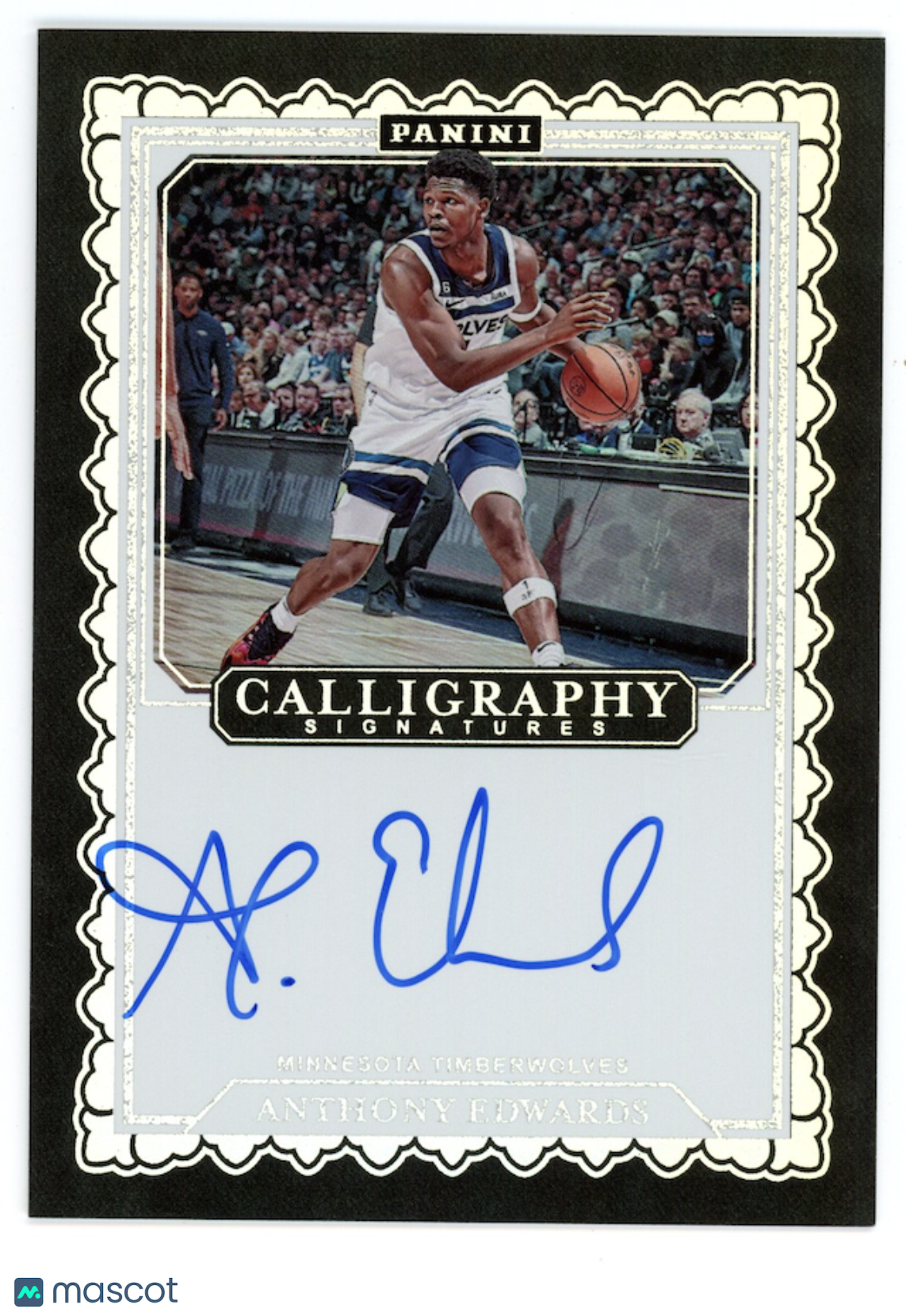 ANTHONY EDWARDS 2023-24 Panini Calligraphy Signatures Auto #CAL-AED Timberwolves