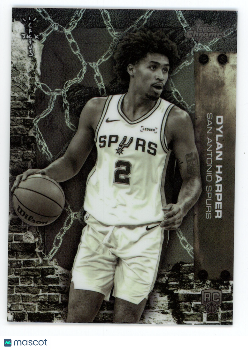 DYLAN HARPER 2025-26 Topps Chrome Cactus Jack Rookie Refractor #62 Spurs