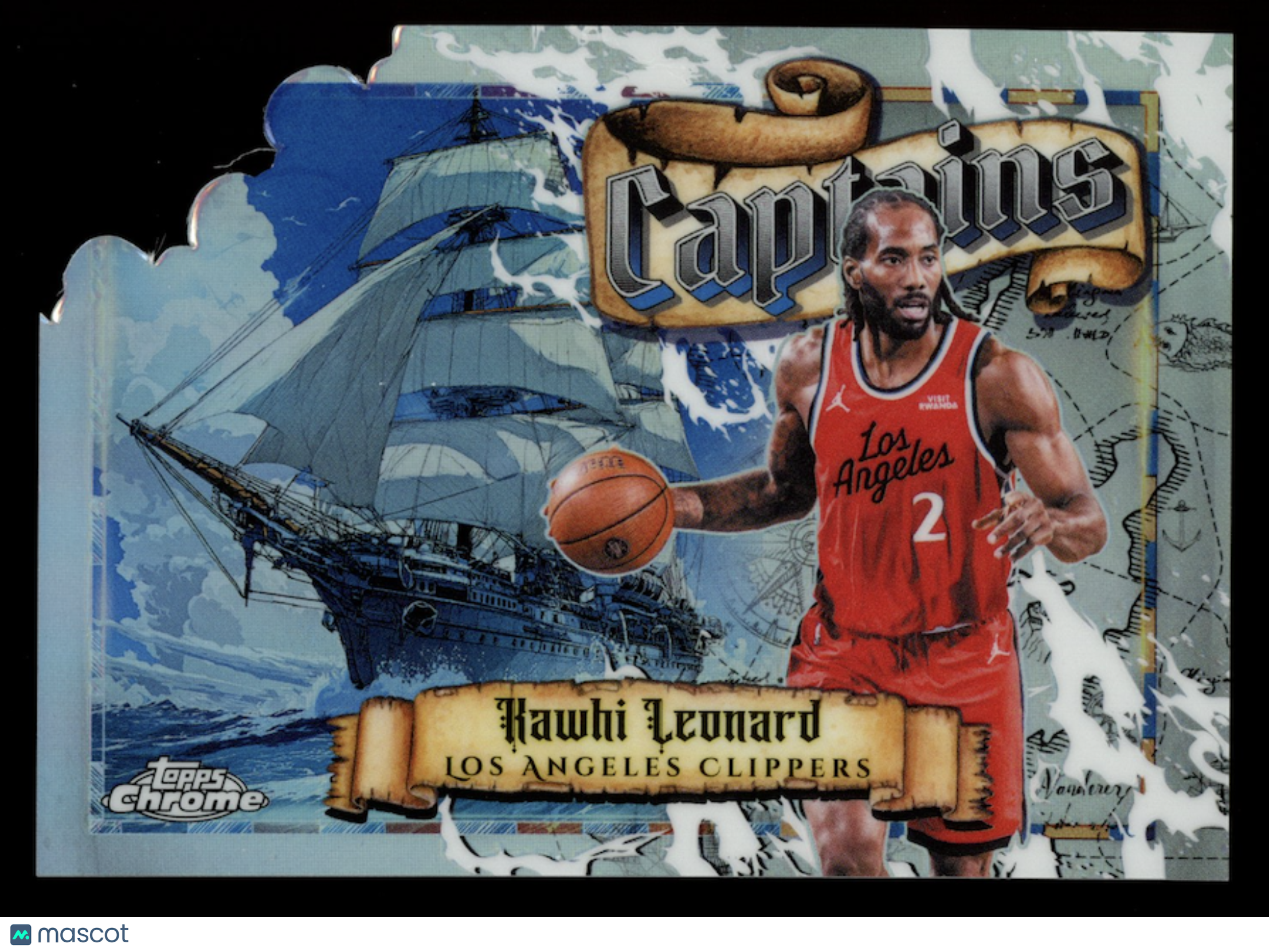 KAWHI LEONARD 2025-26 Topps Chrome Update Captains Case Hit SSP #SC-7 Clippers