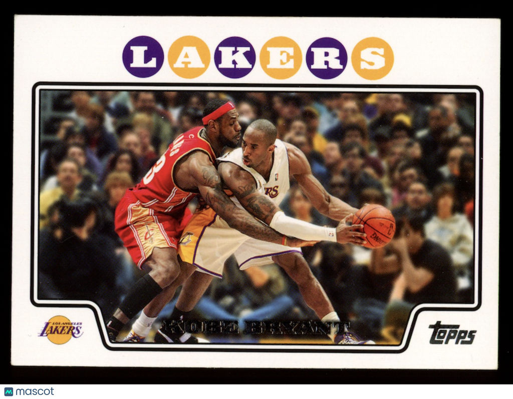 KOBE BRYANT 2008-09 Topps #24 Guarded By Lebron James Lakers