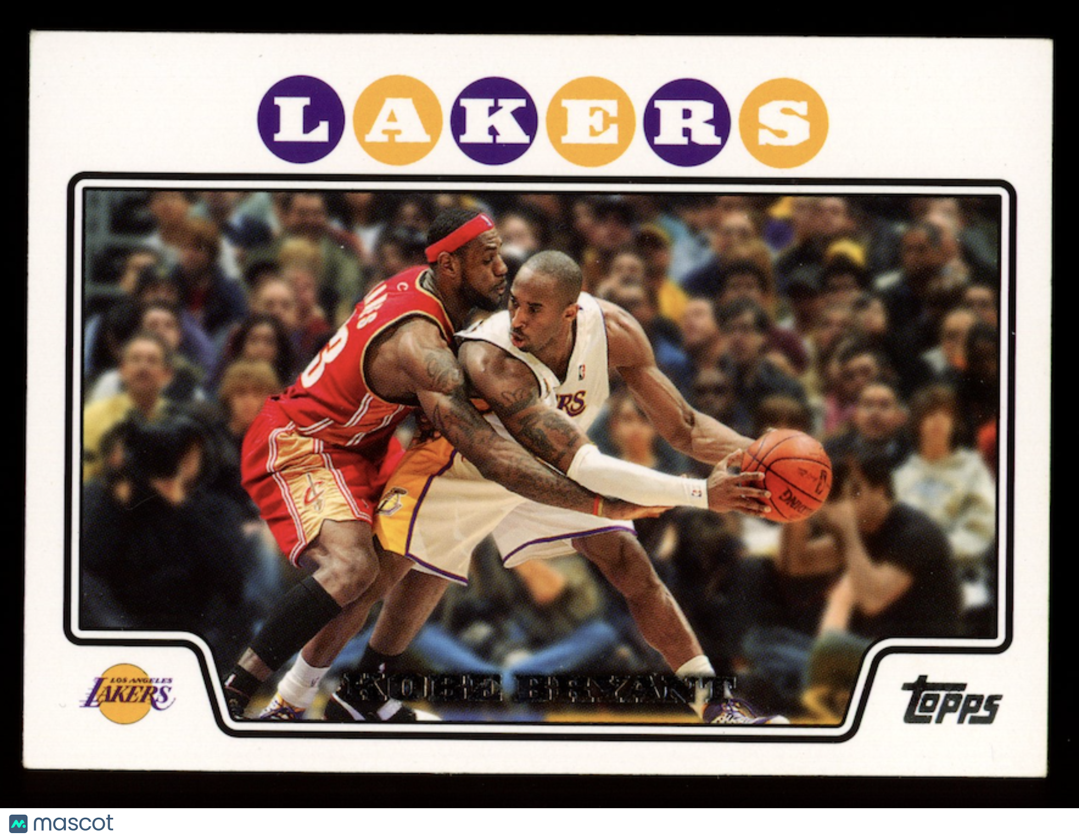 KOBE BRYANT 2008-09 Topps #24 Guarded By Lebron James Lakers