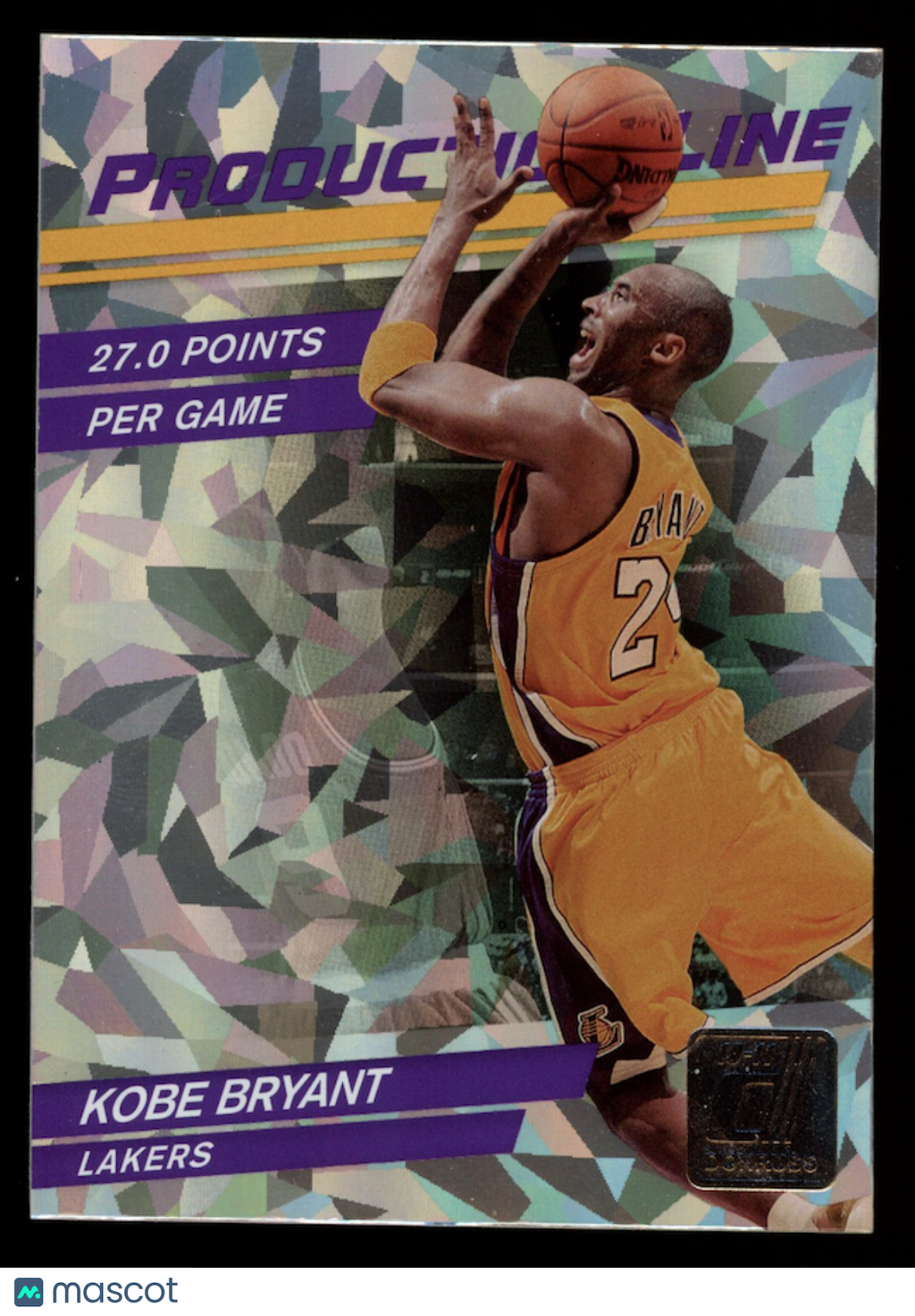 KOBE BRYANT 2010-11 Panini Donruss Production Line Cracked Ice #4 Lakers