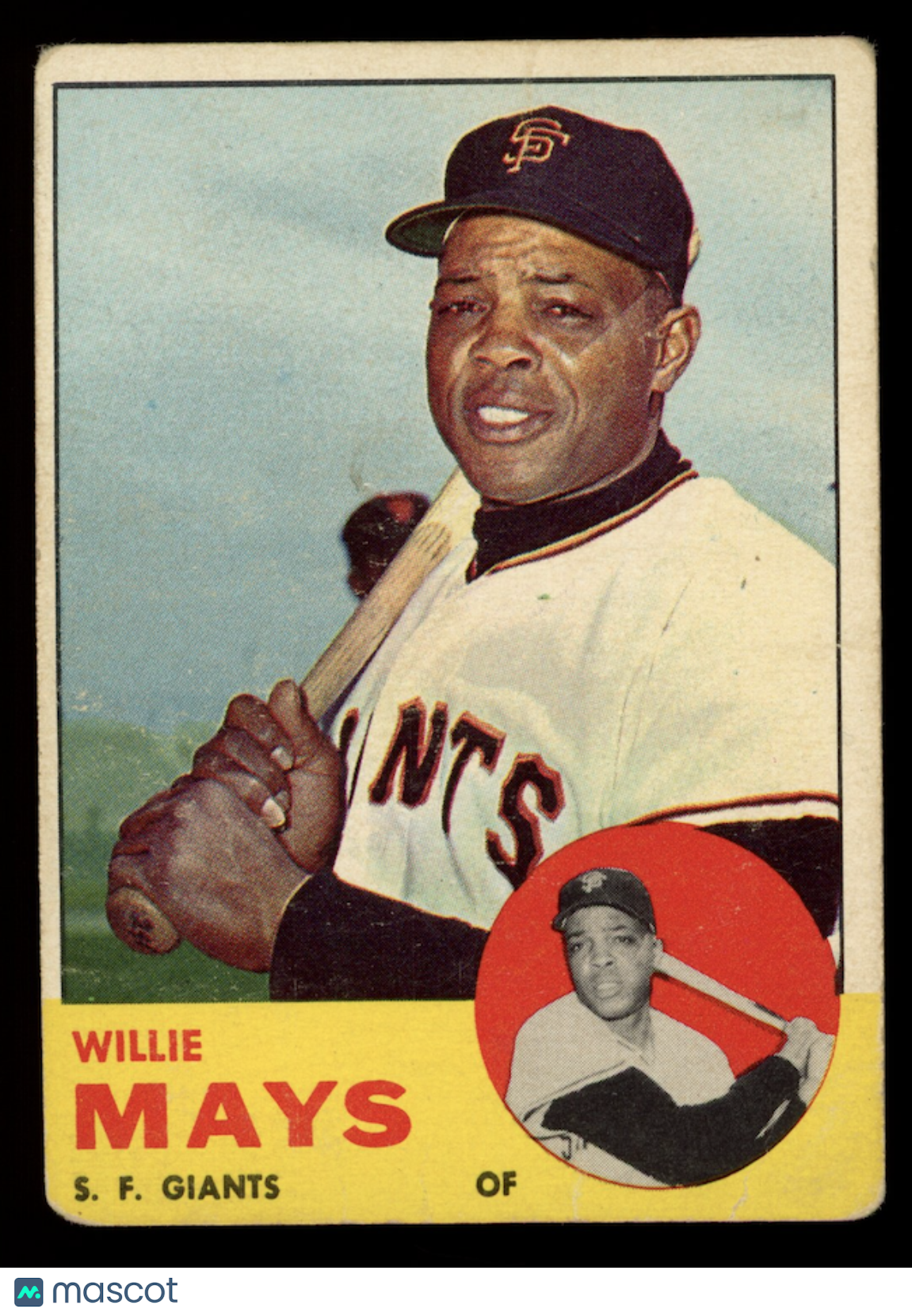 WILLIE MAYS 1963 Topps Baseball #300 San Francisco Giants
