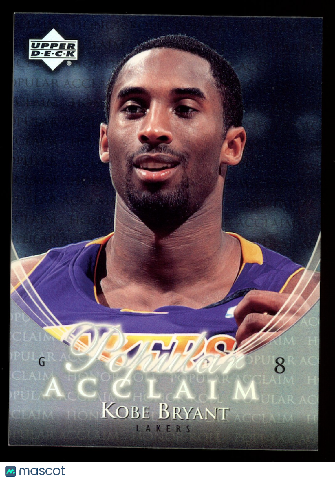 KOBE BRYANT 2002-03 Upper Deck Honor Roll Popular Acclaim #PA8 Lakers
