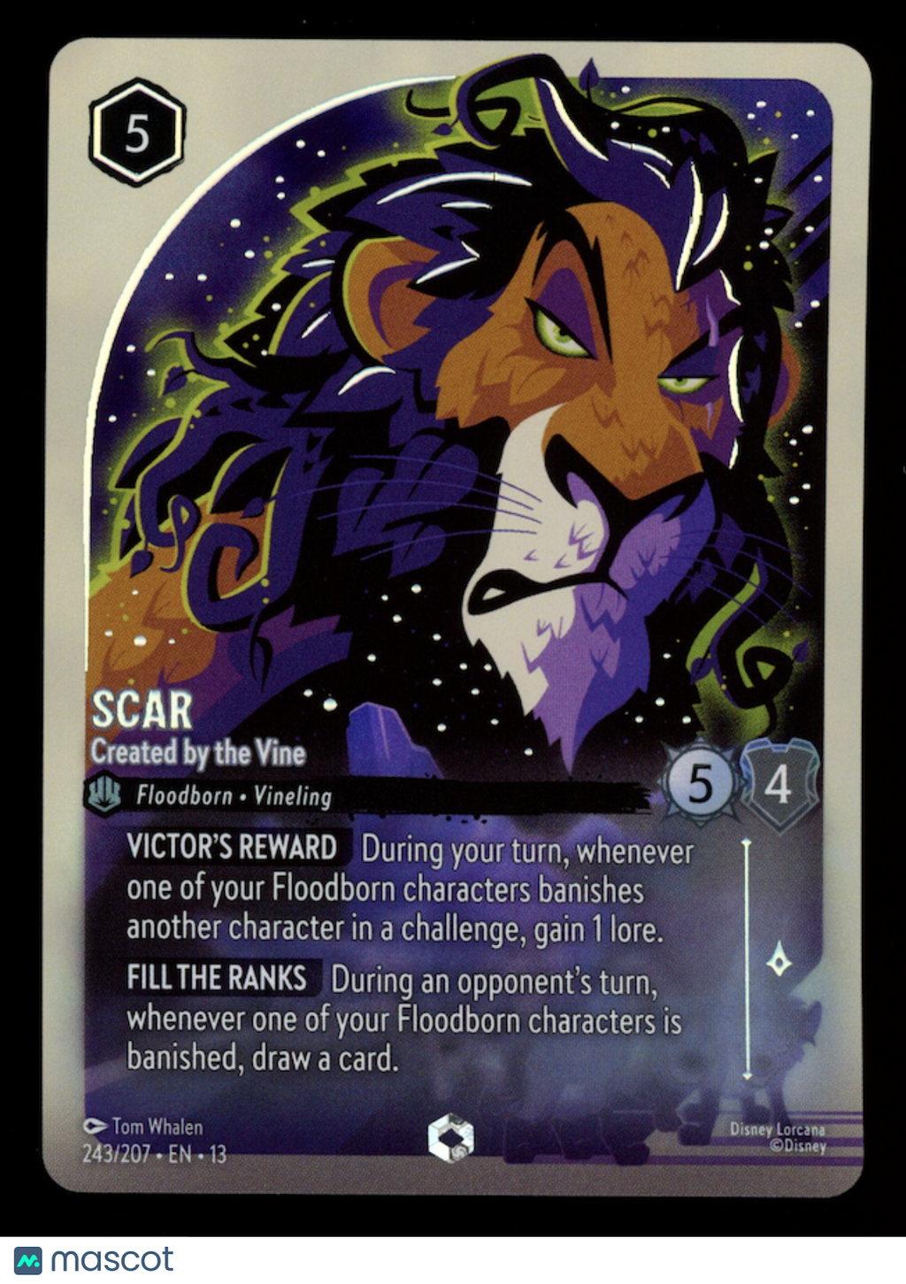 SCAR Lorcana Attack of the Vine Enchanted Created by the Vine #243/207
