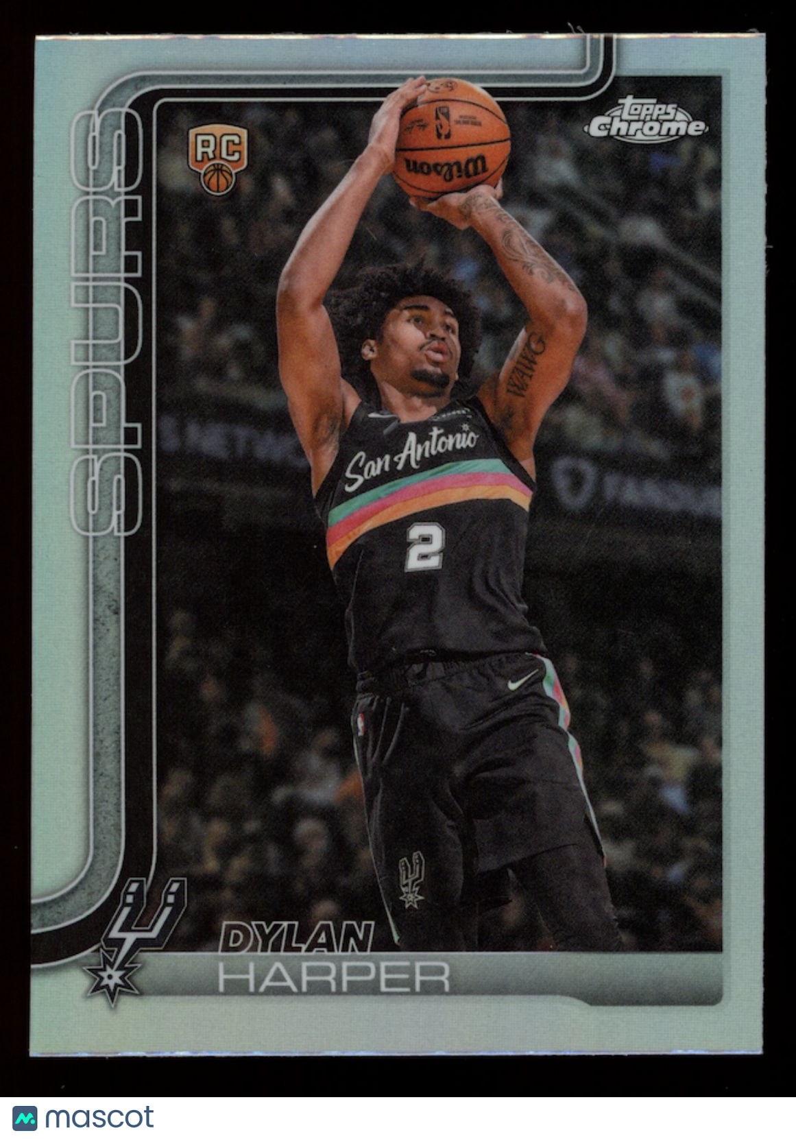 DYLAN HARPER 2025-26 Topps Chrome Update Rookie Refractor #152 San Antonio Spurs