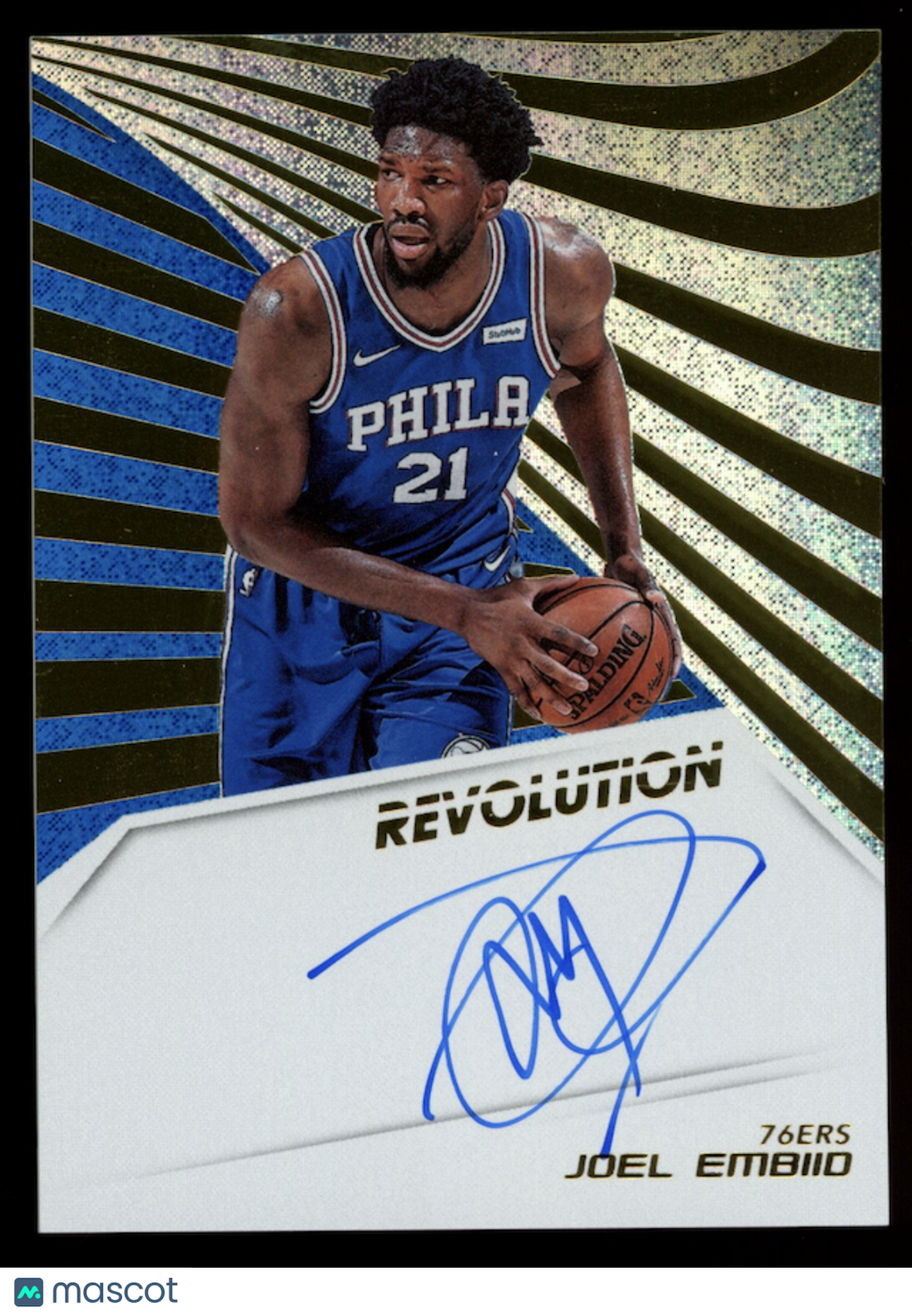 JOEL EMBIID 2018-19 Panini Revolution Auto #AU-JEM 76ers